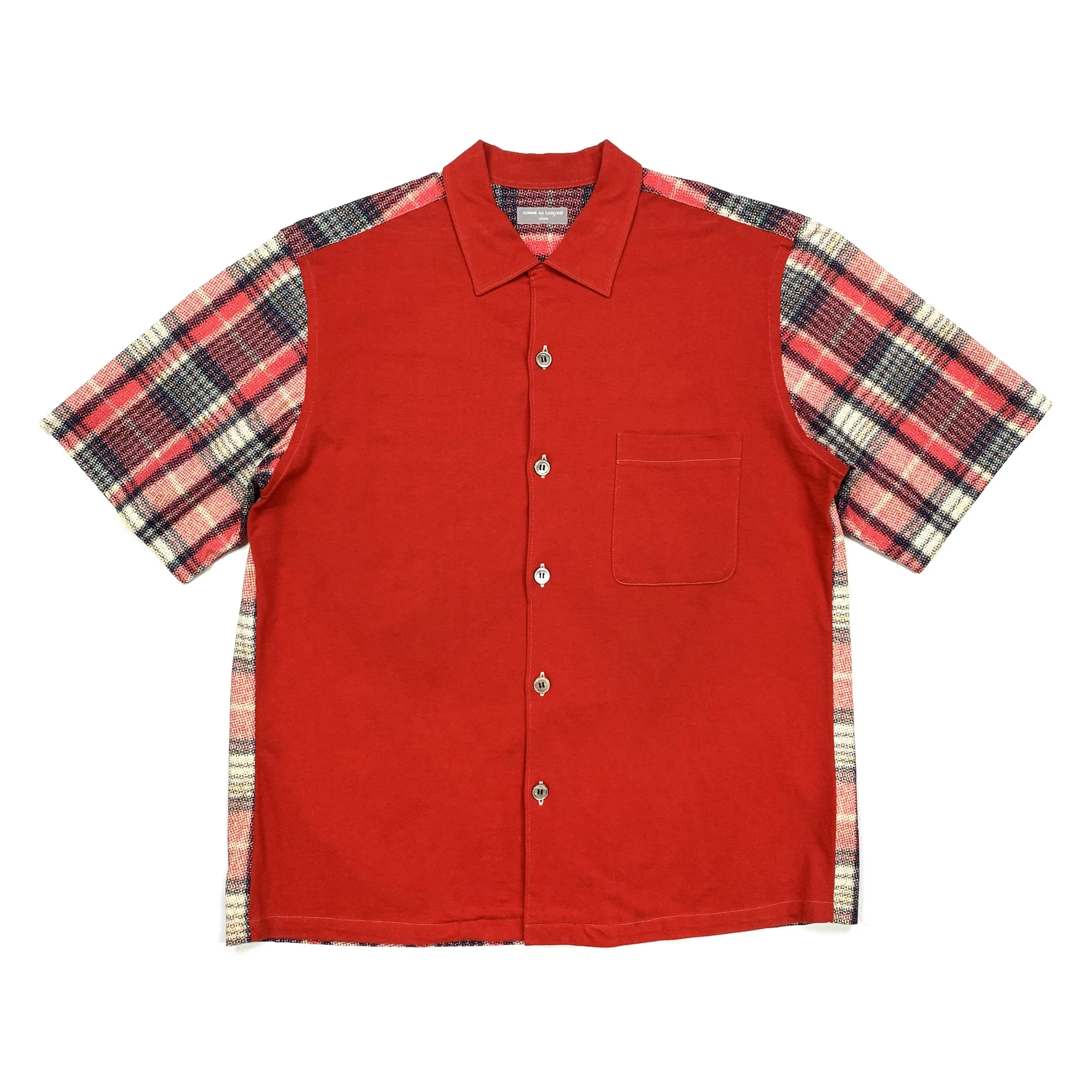 CDGH 03 Pixel Plaid Shirt Red.jpg