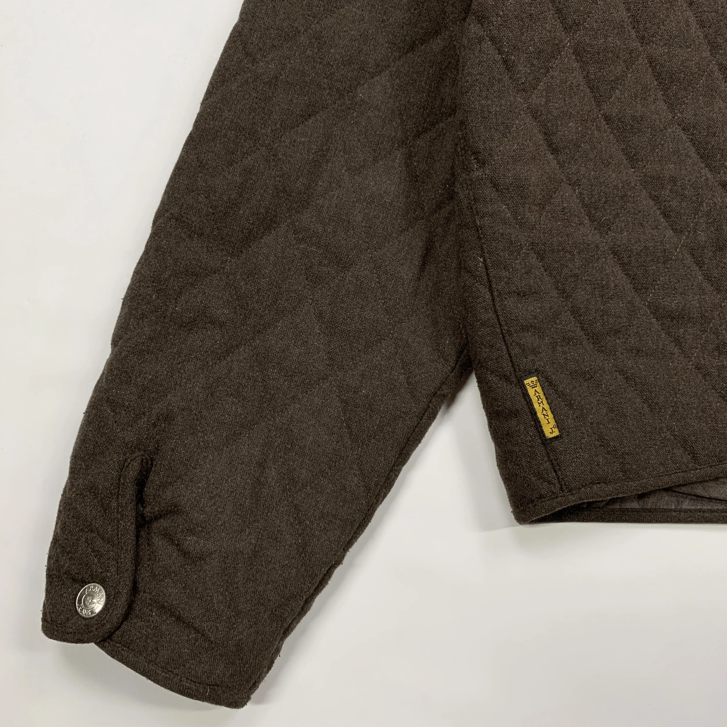 Armani Jeans Quilted Wool Bmbr Jkt Brwn9.jpg