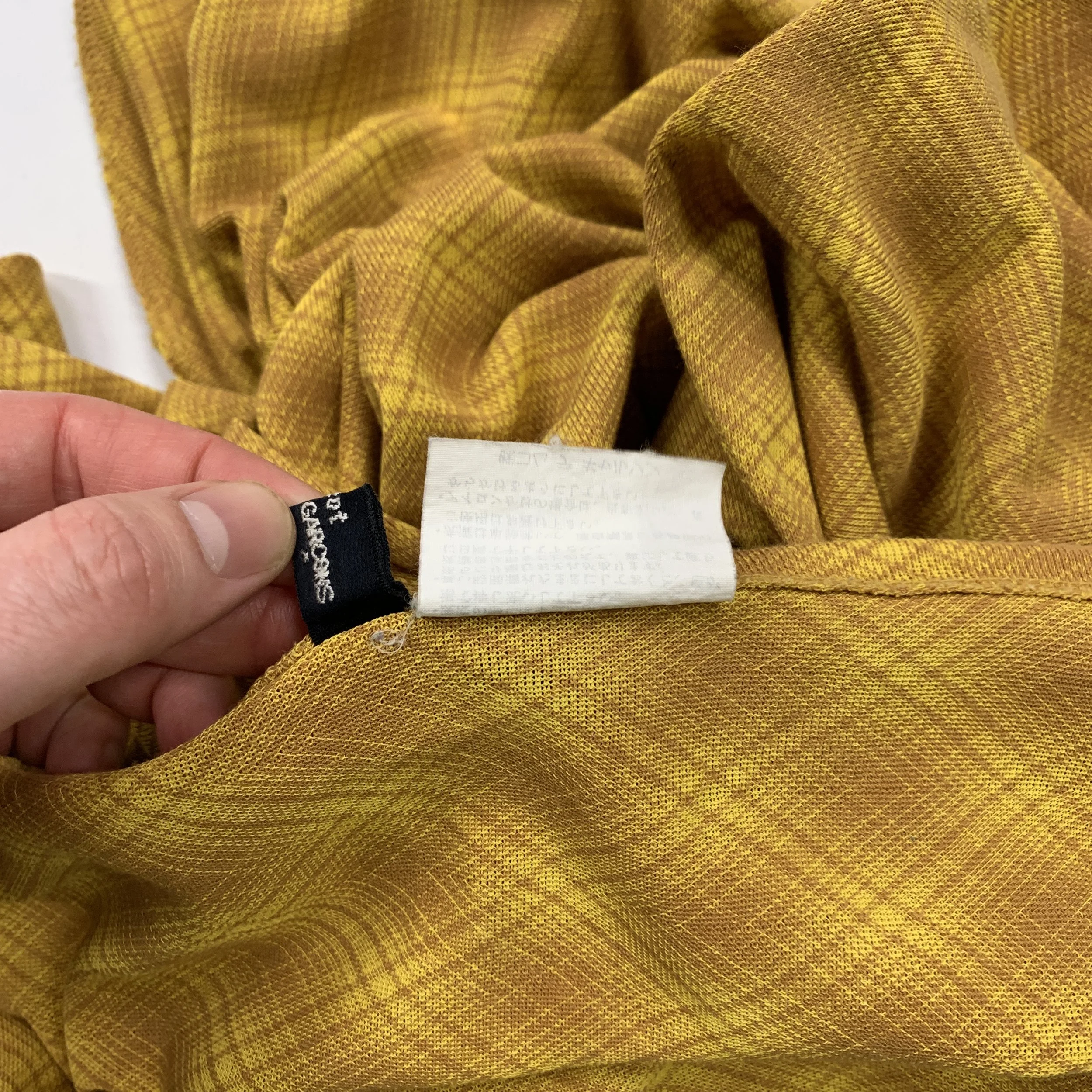 Tricot CDG Plaid Flare Skirt7.jpg