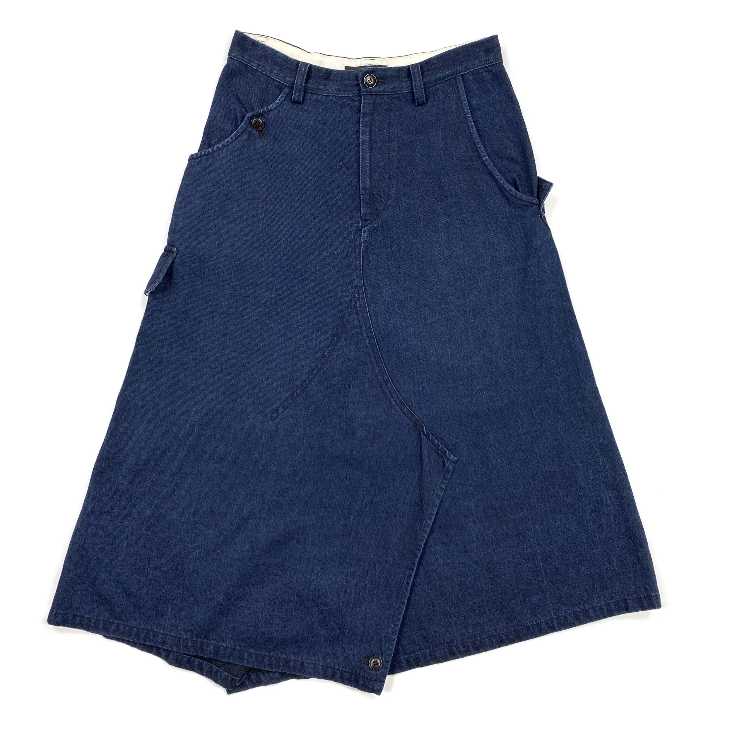 Yohji Ys Asym Indigo Denim Skirt.jpg