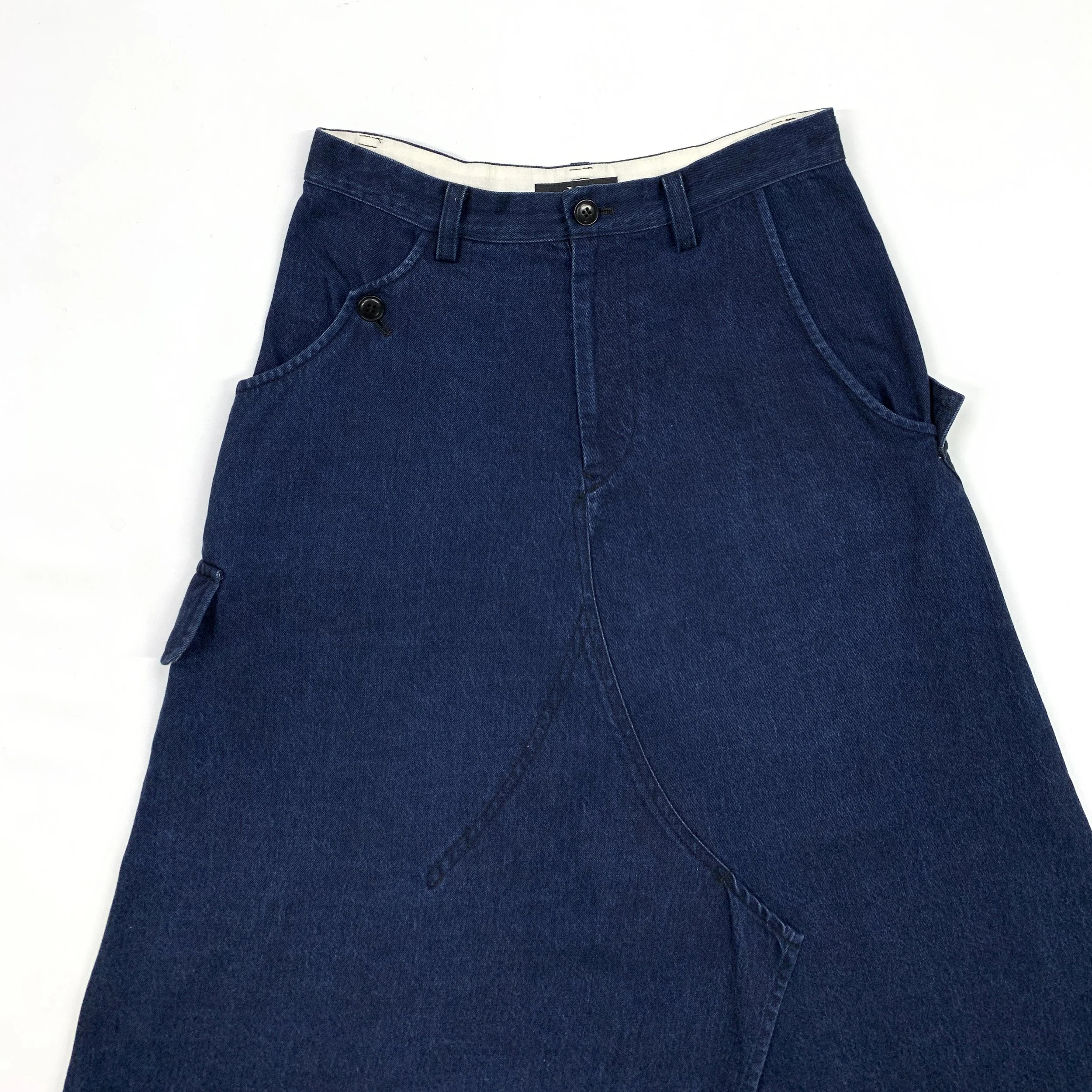 Yohji Ys Asym Indigo Denim Skirt3.jpg