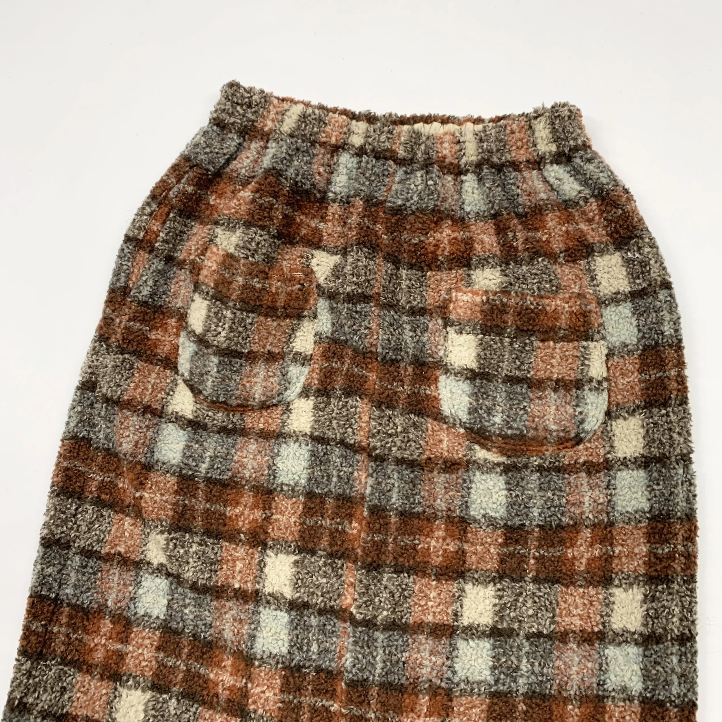 HAI SG Plaid DP Fleece Skirt4.jpg