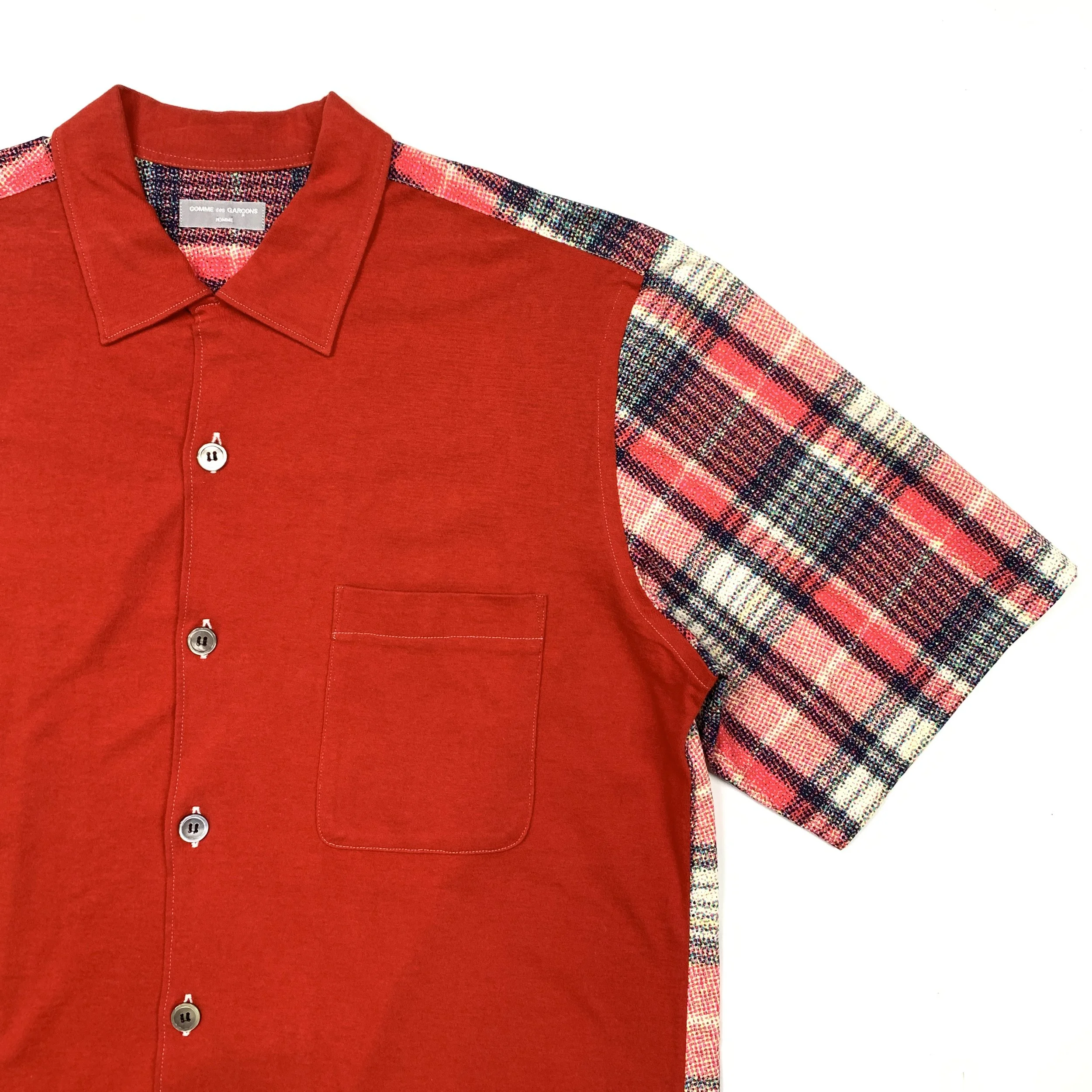 CDGH 03 Pixel Plaid Shirt Red2.jpg