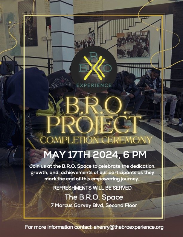 Join Us for the B.R.O. Project Completion Ceremony — The BRO Experience ...