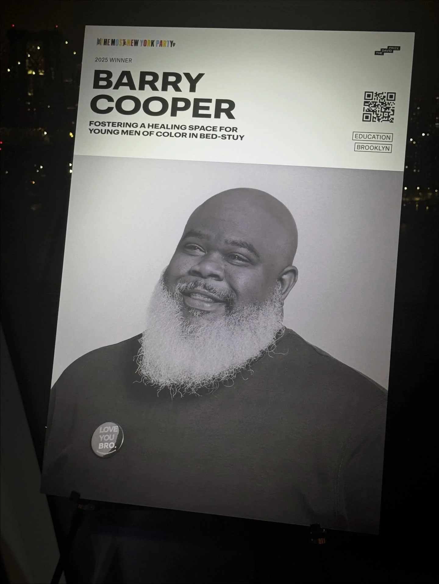 Last night was simply amazing @thebroexperiencefoundation the @davidprizenyc party celebrating 5 visionaries in NYC we had a blast thanx for the love and support..