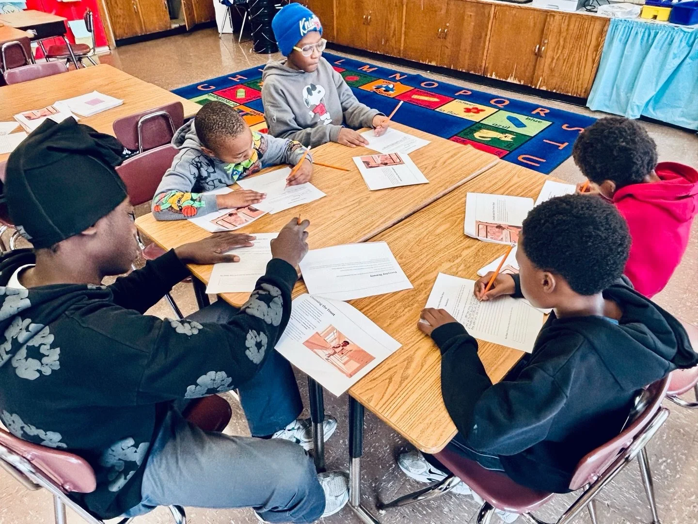 Today little BRO Saturdays the boys were locked in!