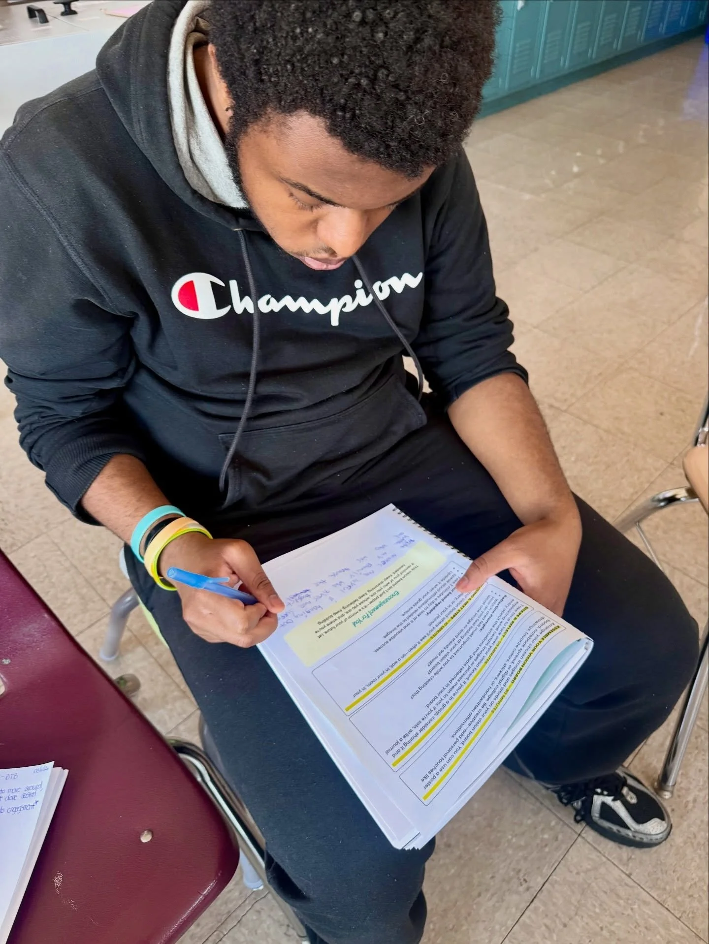 When young men put pen to paper, something shifts.
In our Behind the Bars sessions, we create space for our brothers to reflect, release, and redefine what&rsquo;s possible for their lives. No headlines. No noise. Just young men doing the real work &
