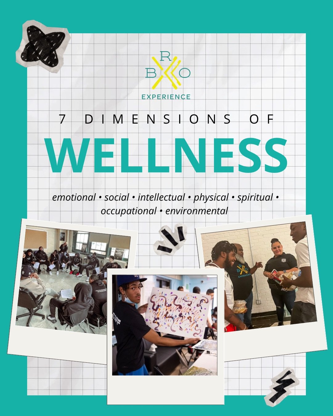 Brotherhood. Purpose. Wellness. At The BRO Experience Foundation, we empower young men and boys of color to thrive&mdash;through healing, self-expression, and real connection. Which of the 7 Dimensions of Wellness is calling you today? Drop it below.