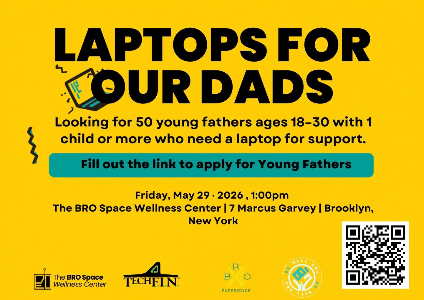 LAPTOPS FOR OUR DADS. 🖥️👨🏾&zwj;👧
Young fathers are out here grinding every single day &mdash; trying to work, learn, provide, and show up for their kids. The least we can do is make sure they have the tools to do it.

We&rsquo;re partnering with 