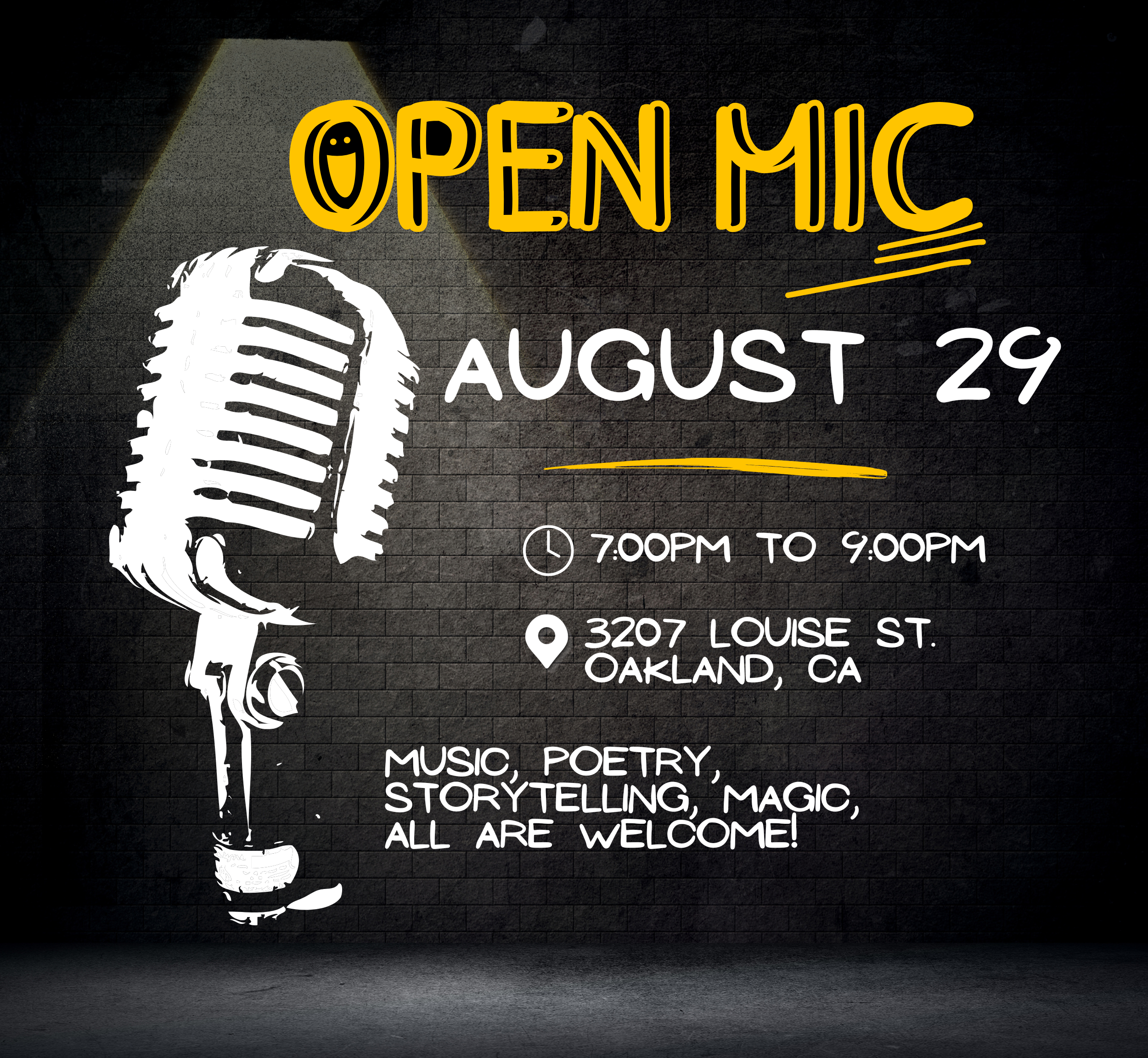 8/29 Open Mic