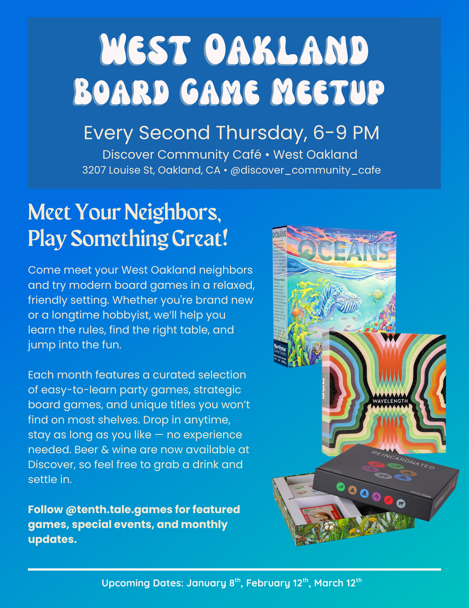 West Oakland Board Game Meetup 