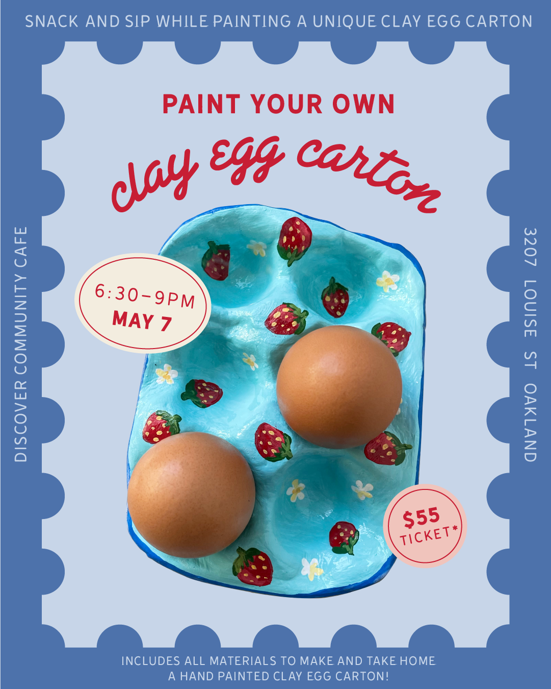 Paint-Your-Own Clay Egg Tray Workshop