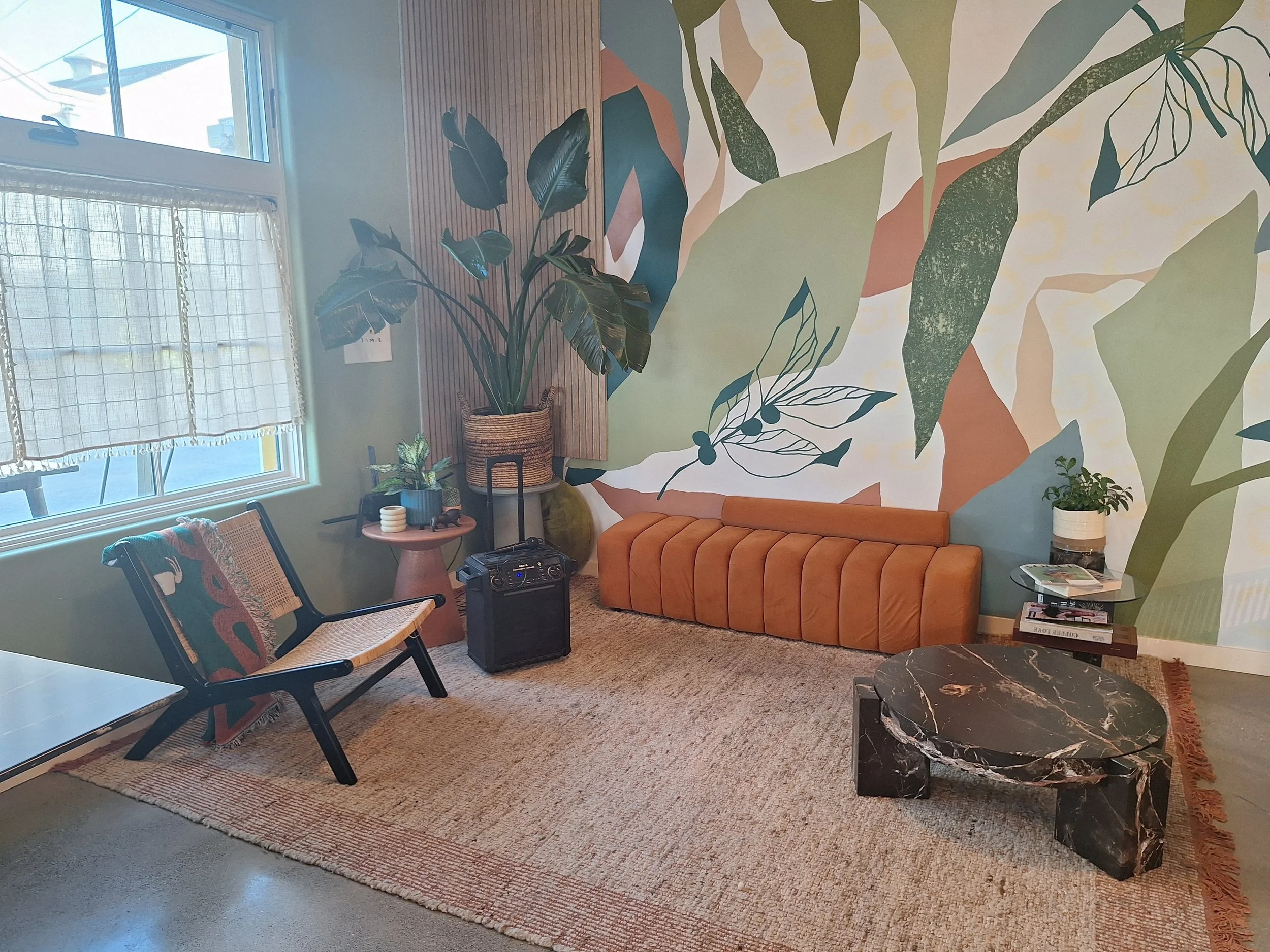 Discover Community Cafe interior couch