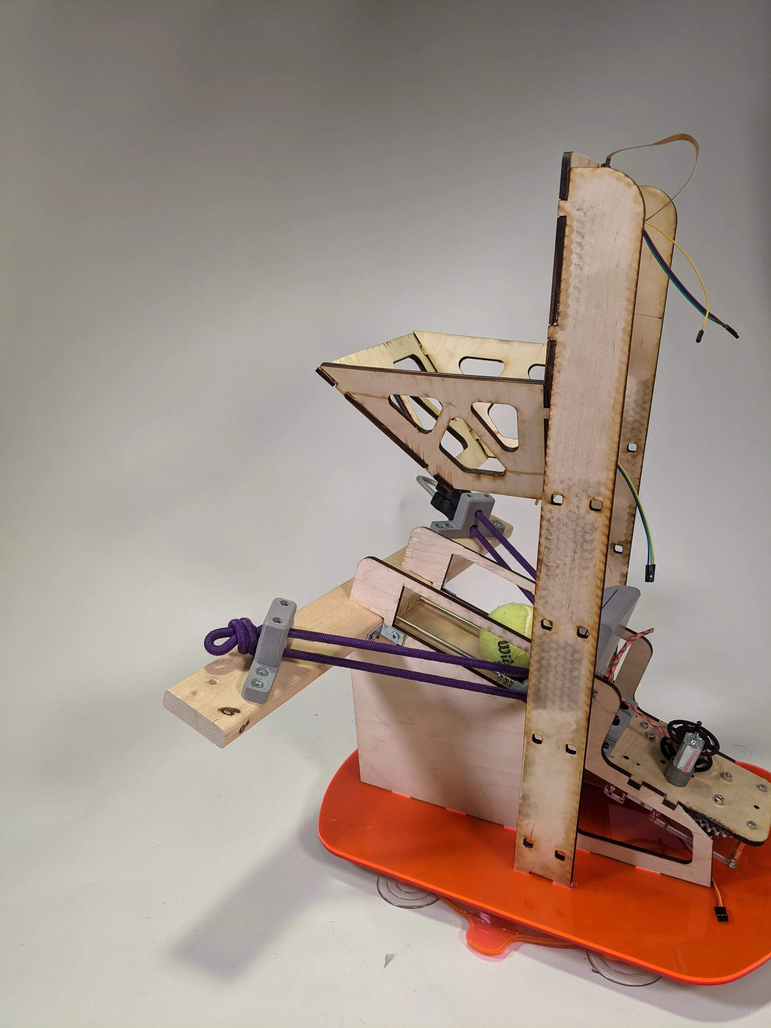 Side view of the larger assembly