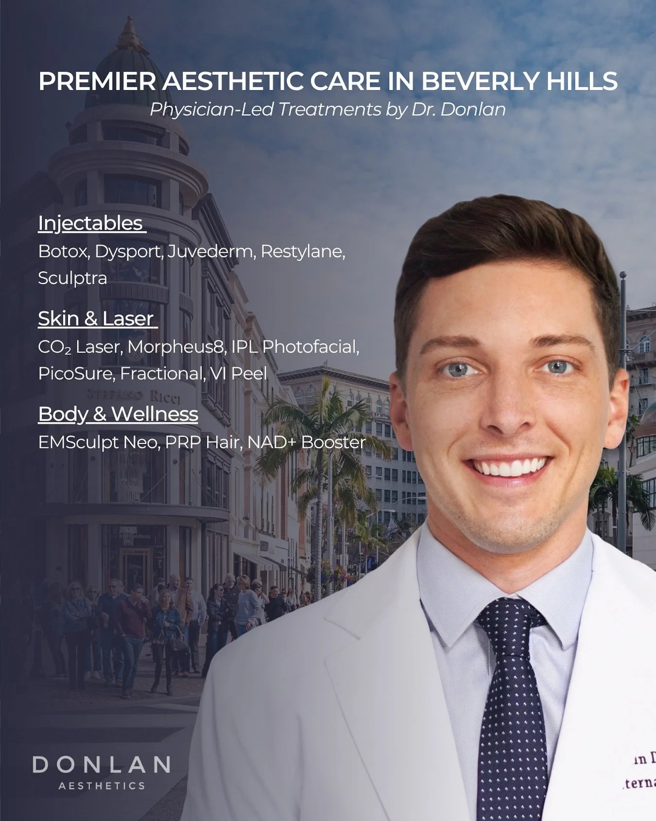The latest in injectables, skin rejuvenation, and body contouring &mdash; with new wellness treatments coming soon.

Physician-led care by Dr. Donlan.

#injectables #skincare #lasers