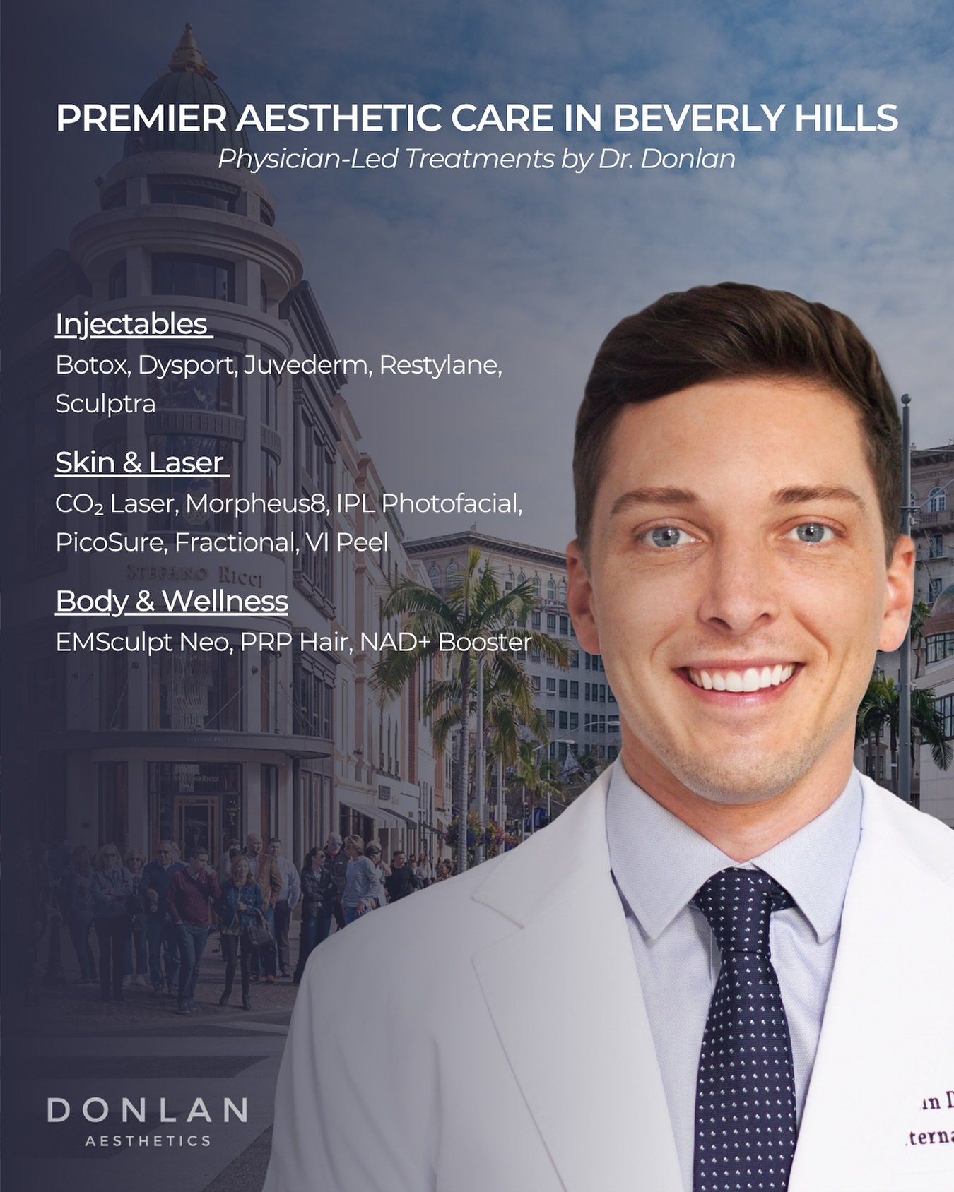 The latest in injectables, skin rejuvenation, and body contouring &mdash; with new wellness treatments coming soon.

Physician-led care by Dr. Donlan.

#injectables #skincare #lasers