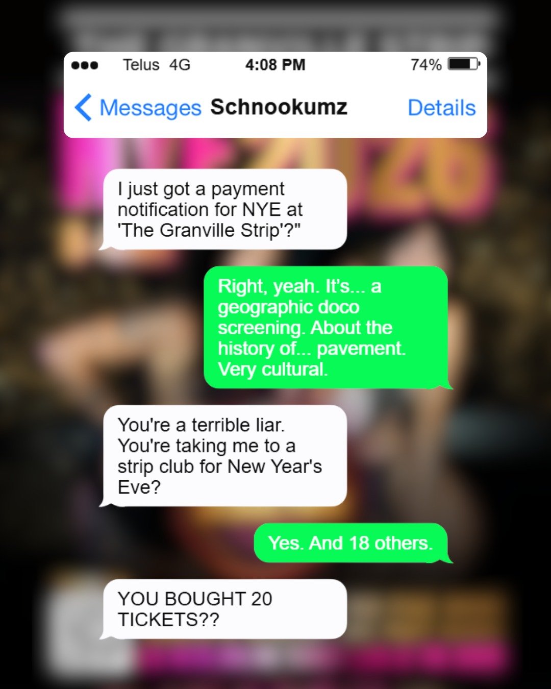 Distance yourself from "the usual" and enter a more memorable farewell to another year. 😈🥂✨

Join us for the Soir&eacute;e of Seduction at The Granville Strip! Ring in 2026 in a room full of beautiful chaos, duo stage shows, seductive sho