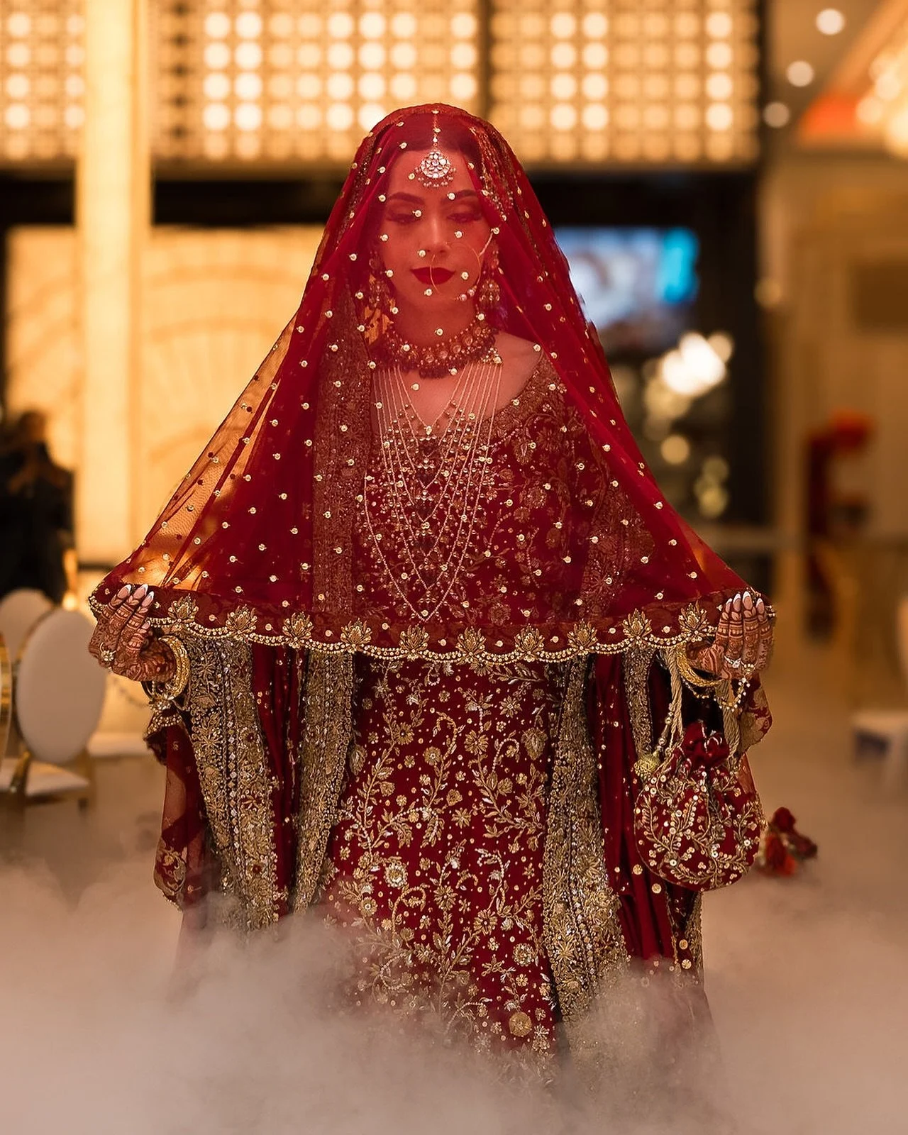 Epic bridal entrance at A&A’s nikah.
MUA: @amnas_studio 
Content creator: @yourfilm.co 
#abbotsfordwedding #pakistanibride #vancouverweddingphotographer #beautifulbride
