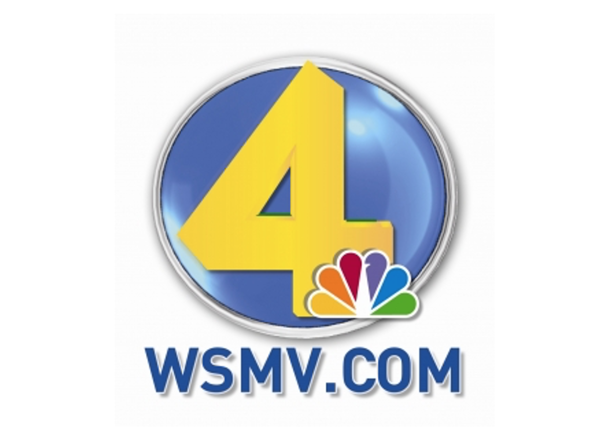 Logo of WSMV Channel 4 News, including a yellow number four, the NBC peacock logo, and the website WSMV.com.