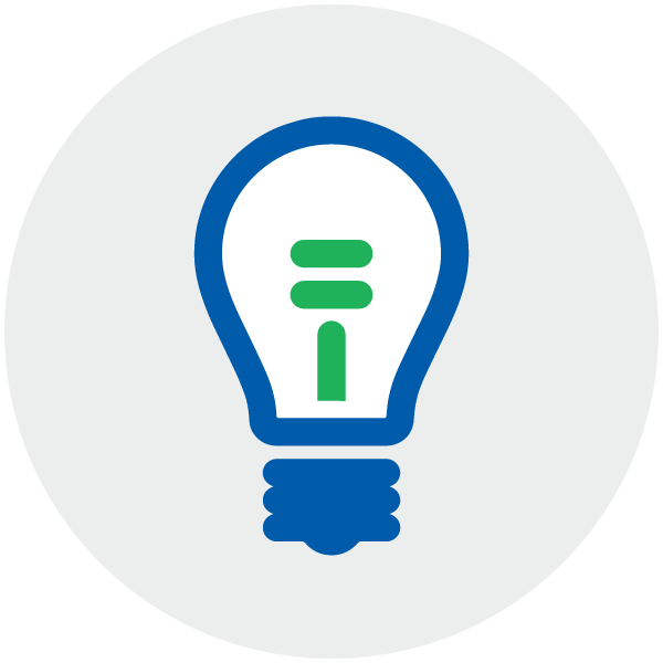 Colorful lightbulb depicting traditional marketing ideas and creative services