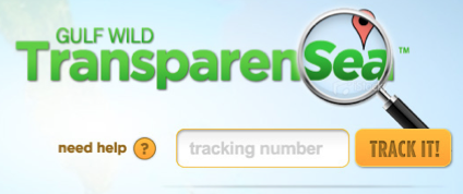 Type treated trademarked name for Gulf Wild's TransparenSea fish tracking system.