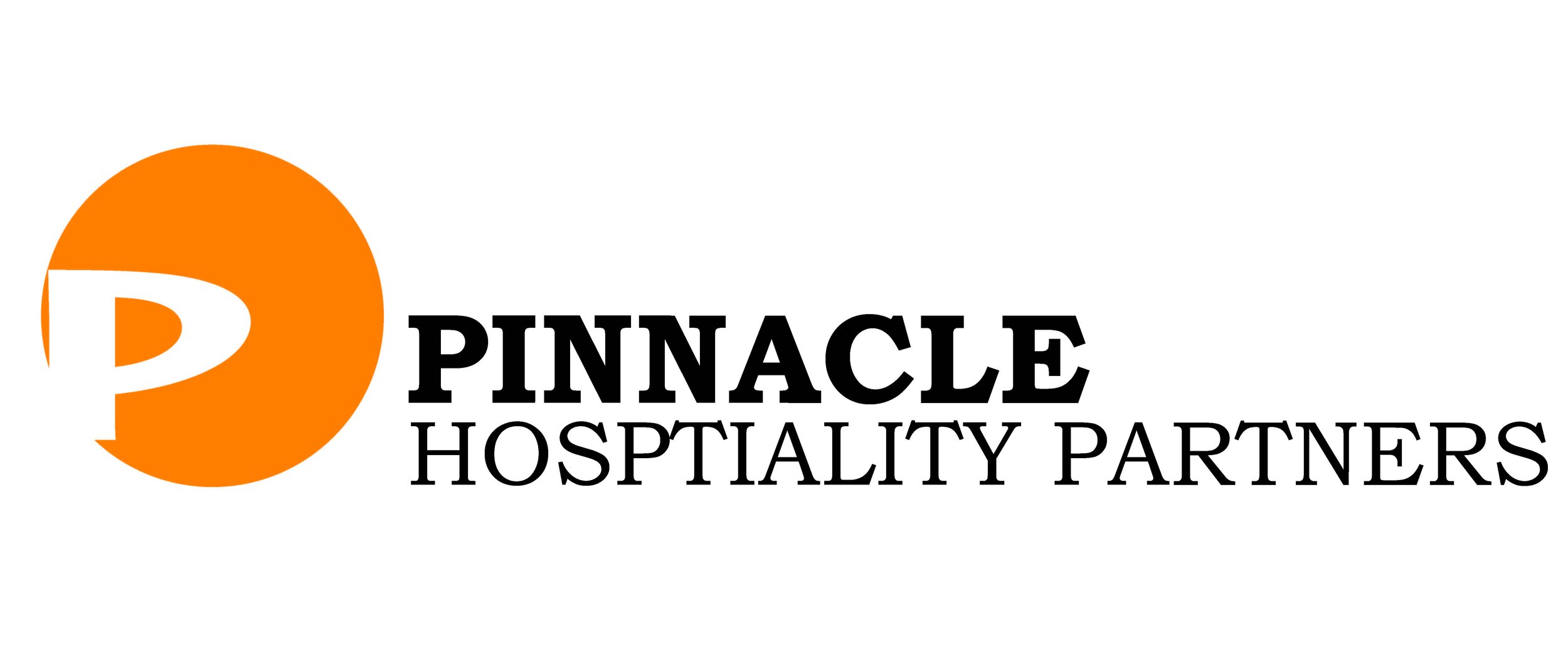Pinnacle Hospitality Partners logo with an orange circle containing a white P and black text to the right.