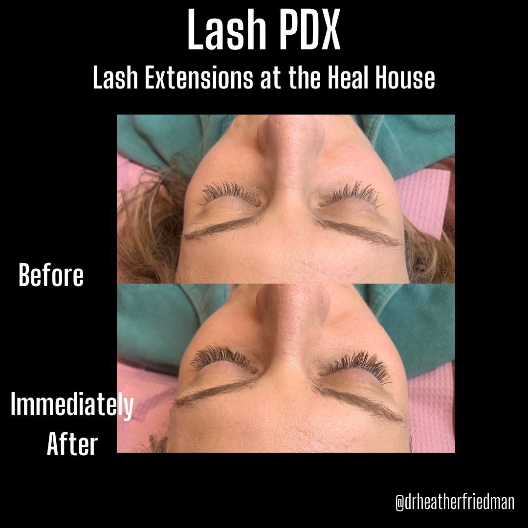Heal House Highlight! ⁠
⁠
I've been getting lash extensions with Katy and @lashpdx for about a year now and I am in love.  Katy is the best and delivers on her skill to match your goals.  I personally like a natural look so this is what I get.  i go 