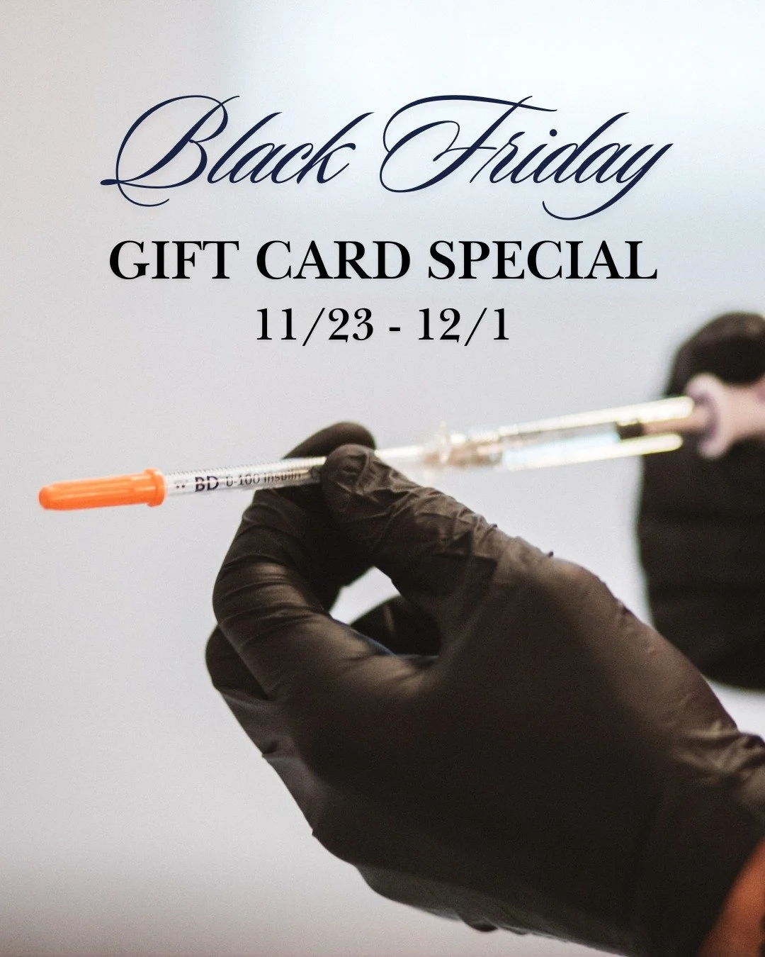 Starts today! Use code BLACKFRIDAY at checkout. Link in Bio.

Whether you&rsquo;re booking your favorite treatment or surprising someone with the gift of skin confidence, this is the perfect time to plan ahead.

From November 23 through December 1, r