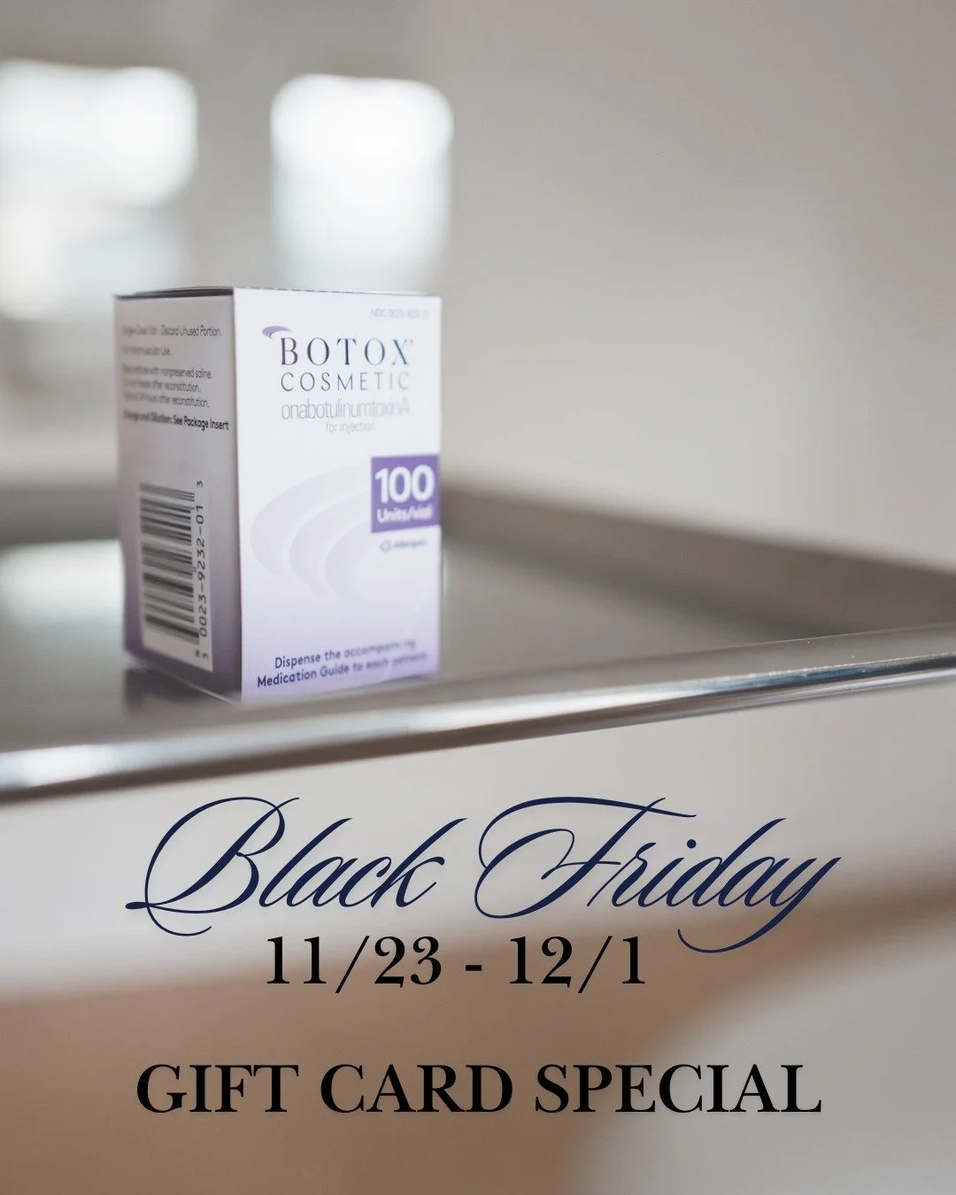 🖤 10% off all gift cards until Monday. Use code BLACKFRIDAY. Link in bio to order gift cards for yourself and for those you love. #PDX #PortlandBotox