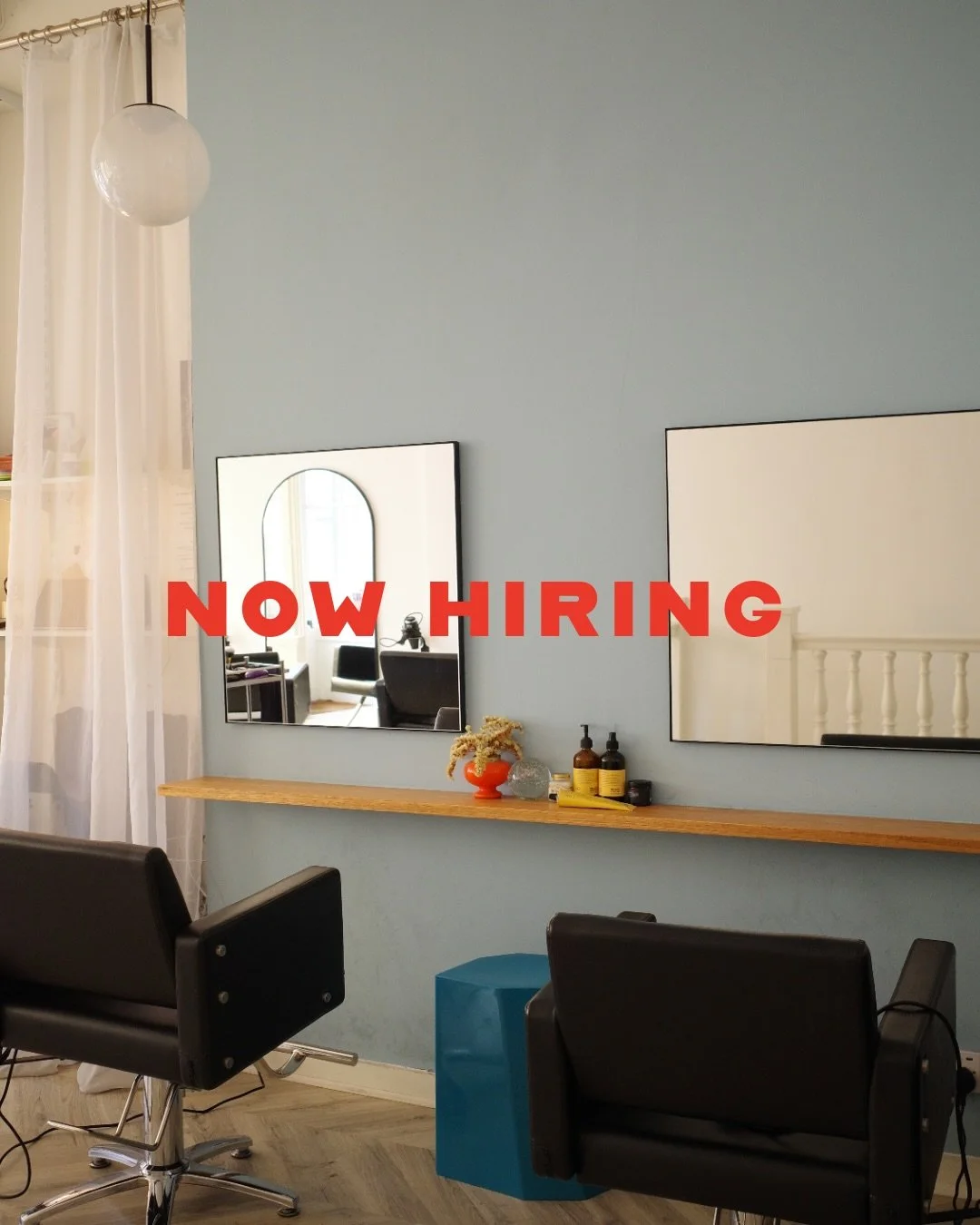 Come by the salon for a chat &mdash; we&rsquo;d love to meet you.
If you&rsquo;re interested, please send us an email 📩

Enquiries to [ thepondhair.london@gmail.com ]  Please include your detail of your experience and imagery of your work.