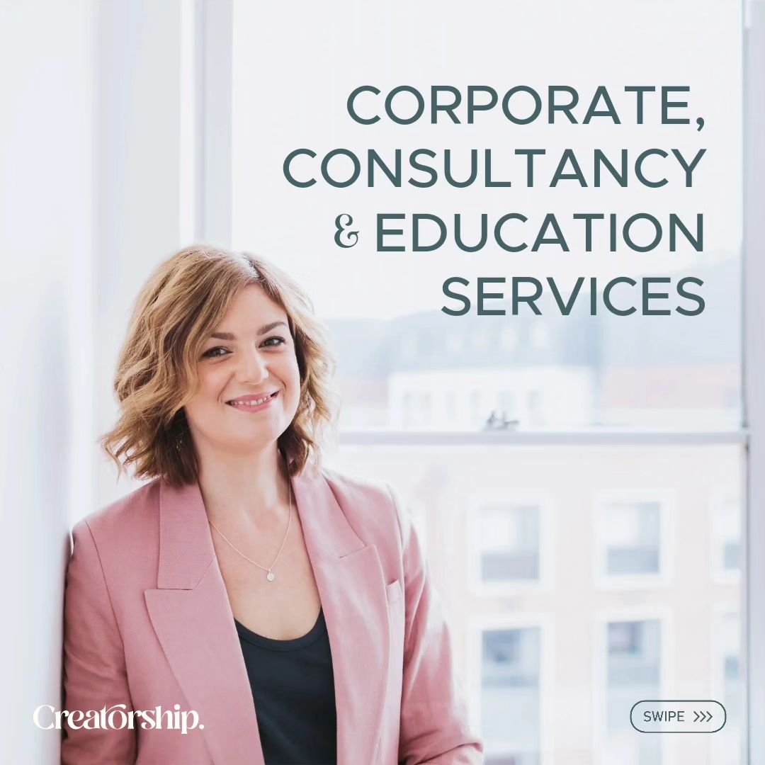 My work that comes via Instagram is mainly Small Business, Founder and Freelancer support. However, a large part of what I (also) do is Consultancy based, for Corporates, Organisations and now also Education sectors too.

This can be project work, se