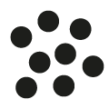 Un dessin géométrique d’un carré dont les sections sont divisées par des lignes verticales et horizontales et des demi-cercles.