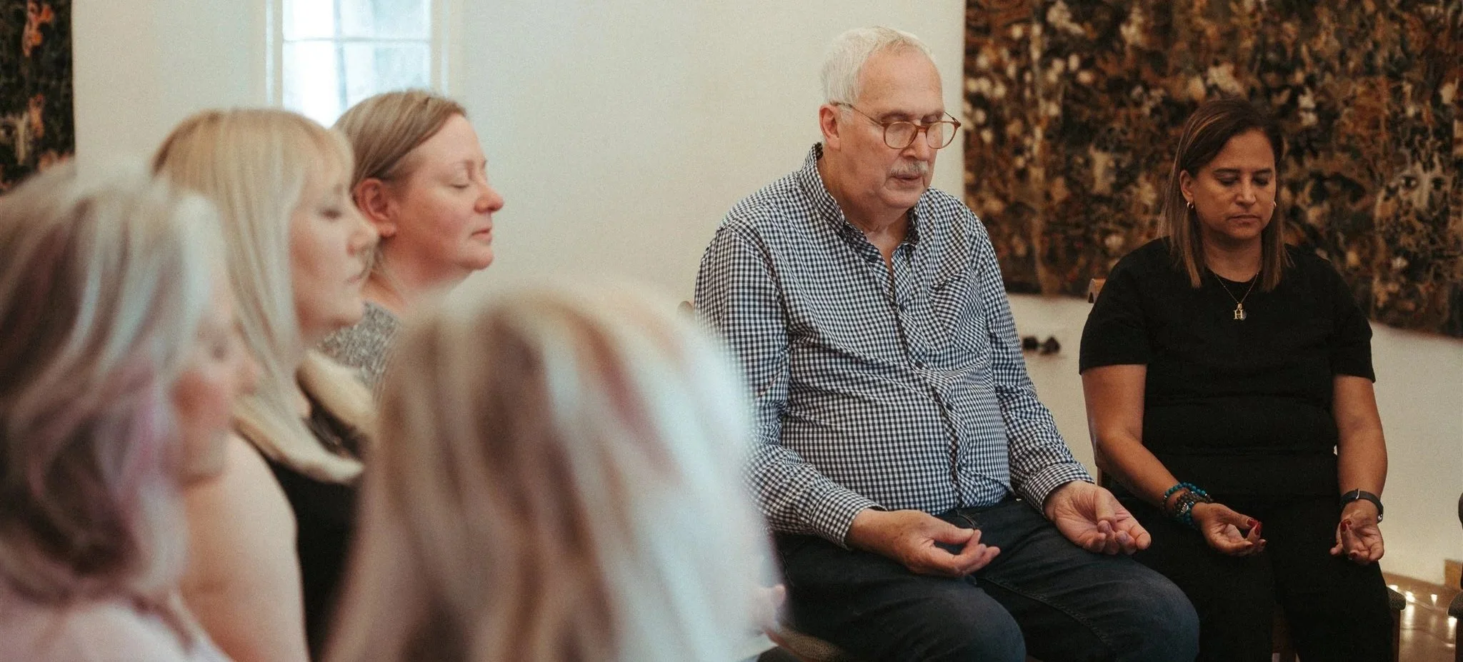 Meditation retreat at ashram UK stillness and mindfulness nature Clare Marie Holistic Therapist