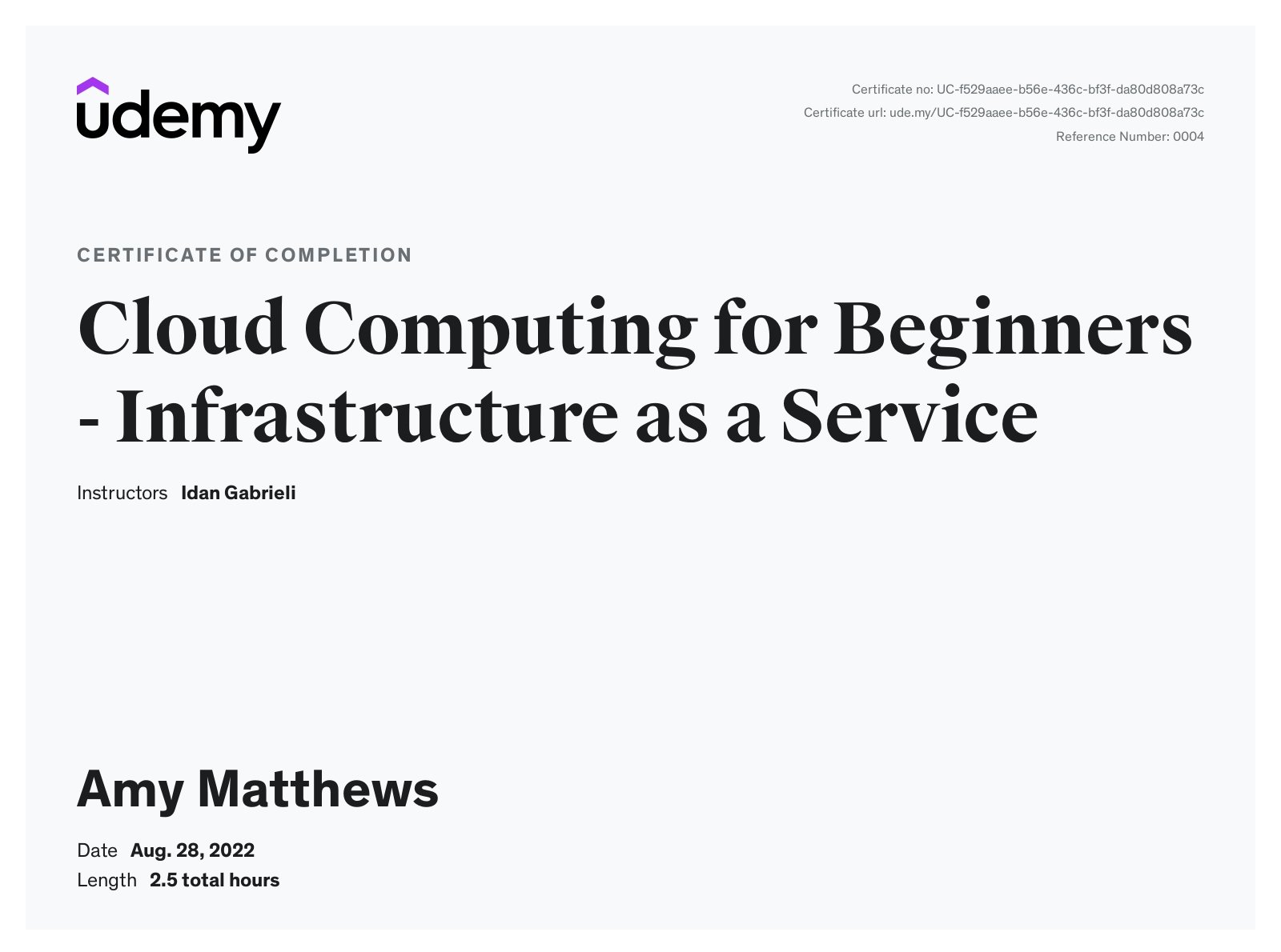 Cloud Computing for Beginners - Infrastructure as a Service