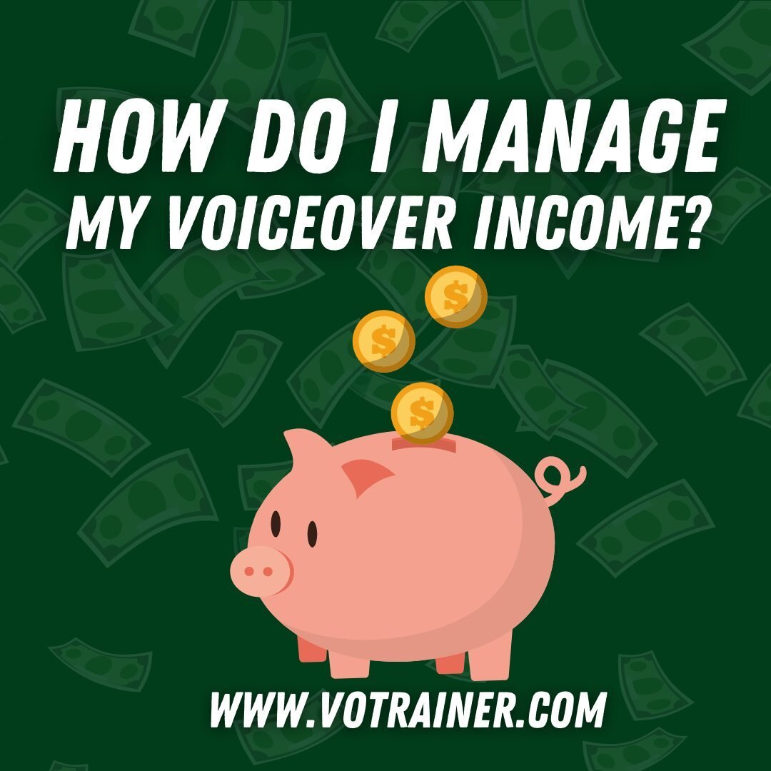 Handling income from your voiceover business can often be confusing. Here's a quick tip: remember to use some of that income to invest in yourself, your business, and your future. What does that look like?

Invest in yourself by setting money aside f