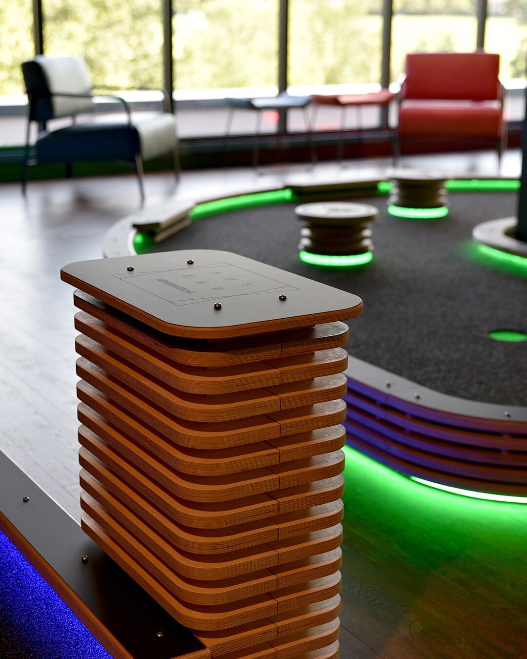 Indoor mini golf is a great social game, known to increase food and drink sales at your venue.

We know this first hand at our Instaputt HQ. Every hole is beautifully designed to make your space look good.

#instaputt #instaputtuk #bespokedesign #dri