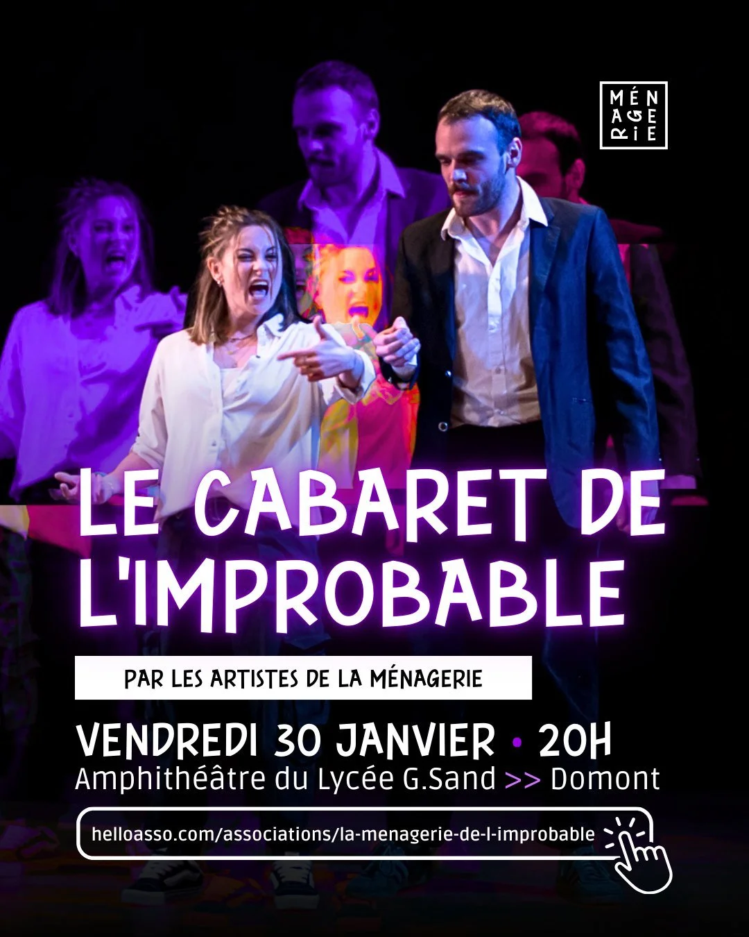 C'est le retour du Cabaret de l&rsquo;improbable ce vendredi 30 janvier ! 💥​

A chaque repr&eacute;sentation, ils savent vous faire sourire, rire &hellip;
La bonne nouvelle ? Ils sont de retour !

R&eacute;partie, adaptabilit&eacute;, r&eacute;activ