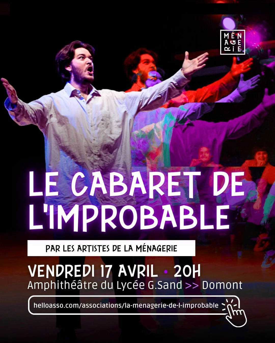 C'est le retour du Cabaret de l&rsquo;improbable ce vendredi 17 avril 💥​

A chaque repr&eacute;sentation, ils savent vous faire sourire, rire &hellip;
La bonne nouvelle ? Ils sont de retour !

R&eacute;partie, adaptabilit&eacute;, r&eacute;activit&e