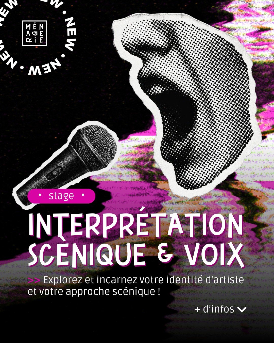 Nous sommes de retour avec le second stage de ce d&eacute;but d'ann&eacute;e :
🎤 Stages Interpr&eacute;tation Sc&eacute;nique &amp; Voix : Lib&eacute;rez votre pr&eacute;sence !

Vous chantez r&eacute;guli&egrave;rement mais vous vous sentez parfois