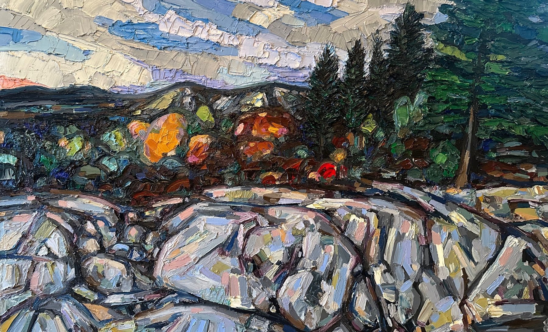 Killarney Sunset in Autumn
30x 48 Inch Oil on Canvas