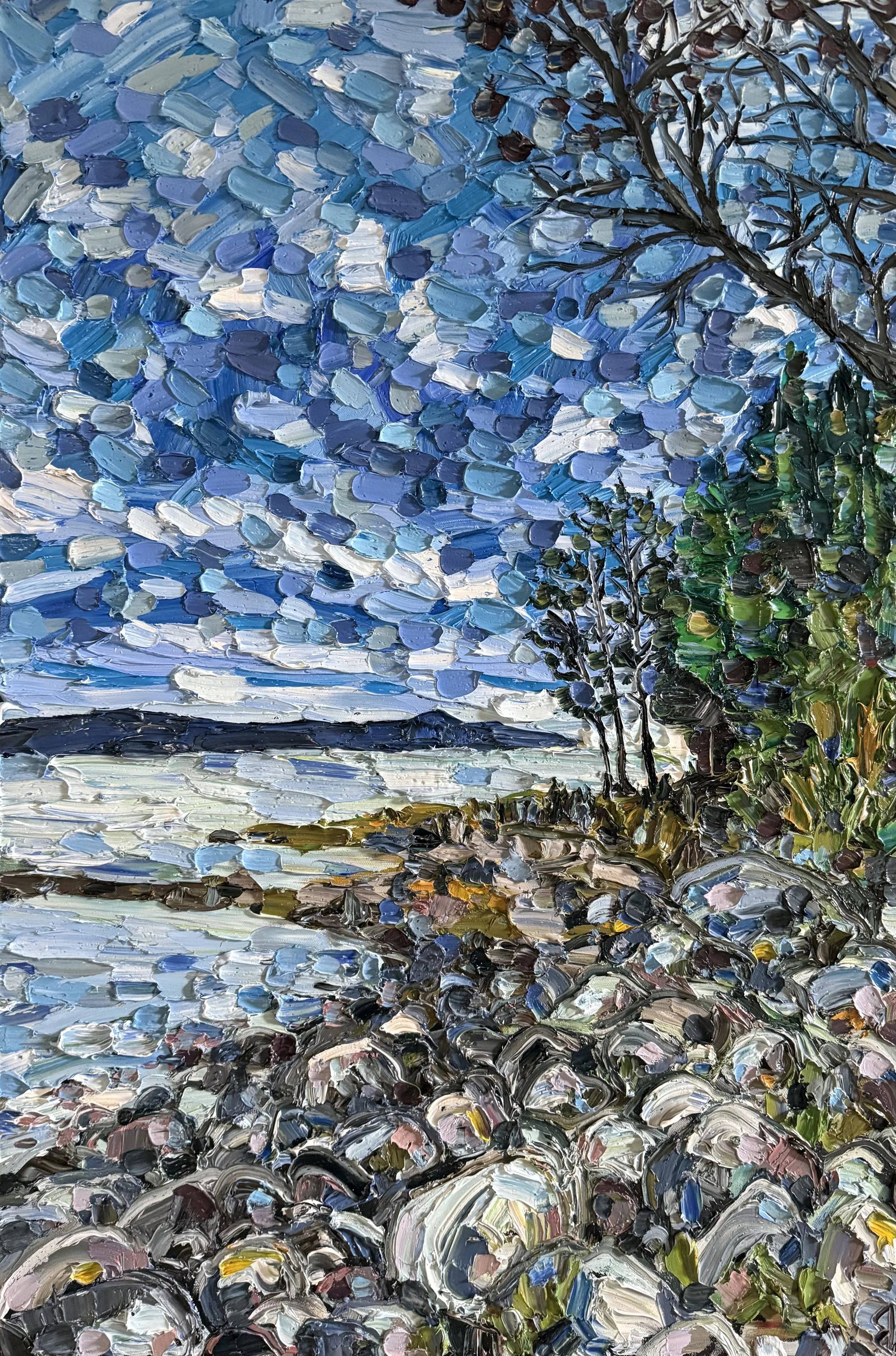 Hibou Conservation Area Looking Towards Kemble Mountain
36x 24 Inch Oil on Canvas