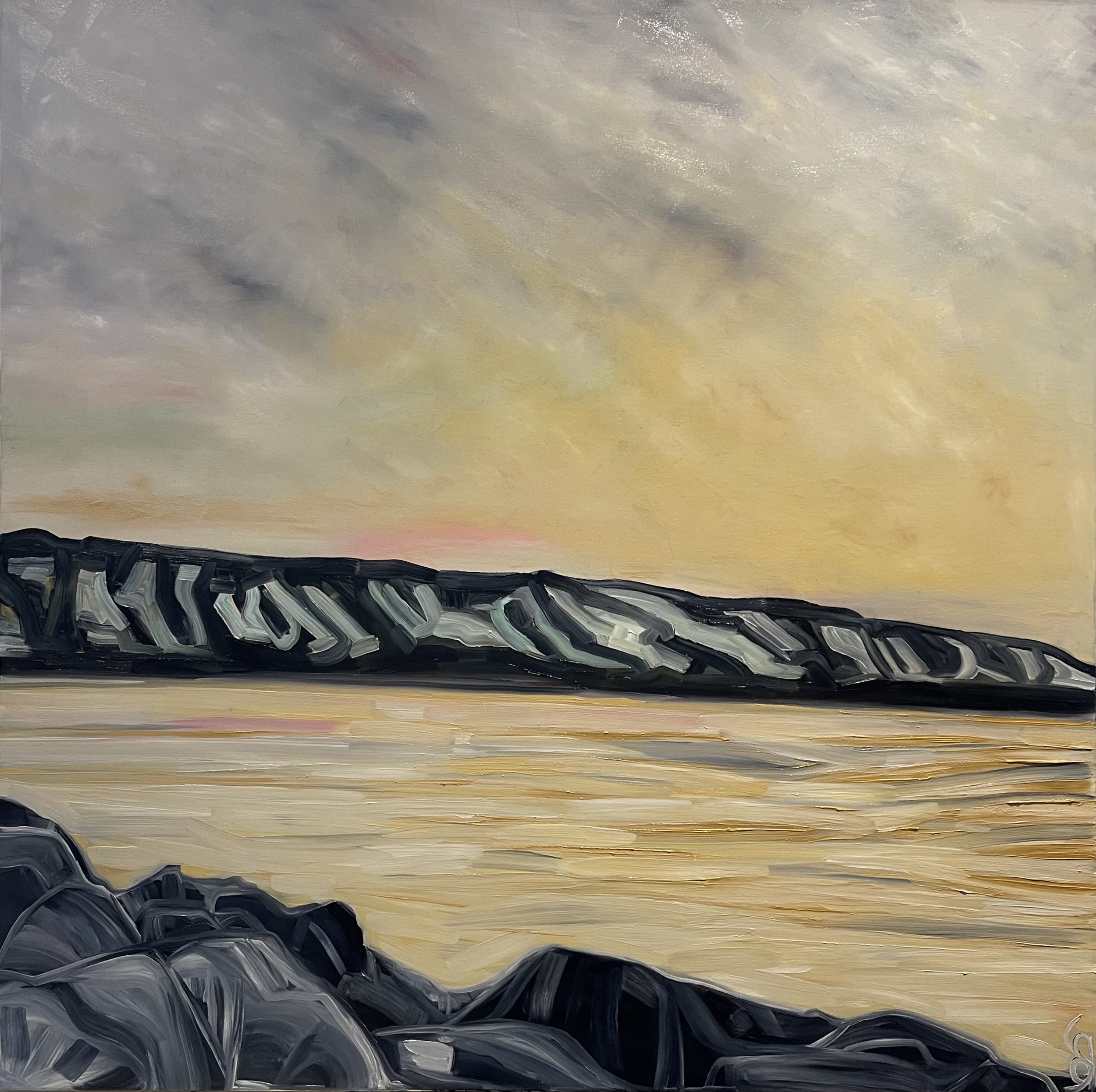 Blue Mountain from Millennium Park 40x40
For Sale