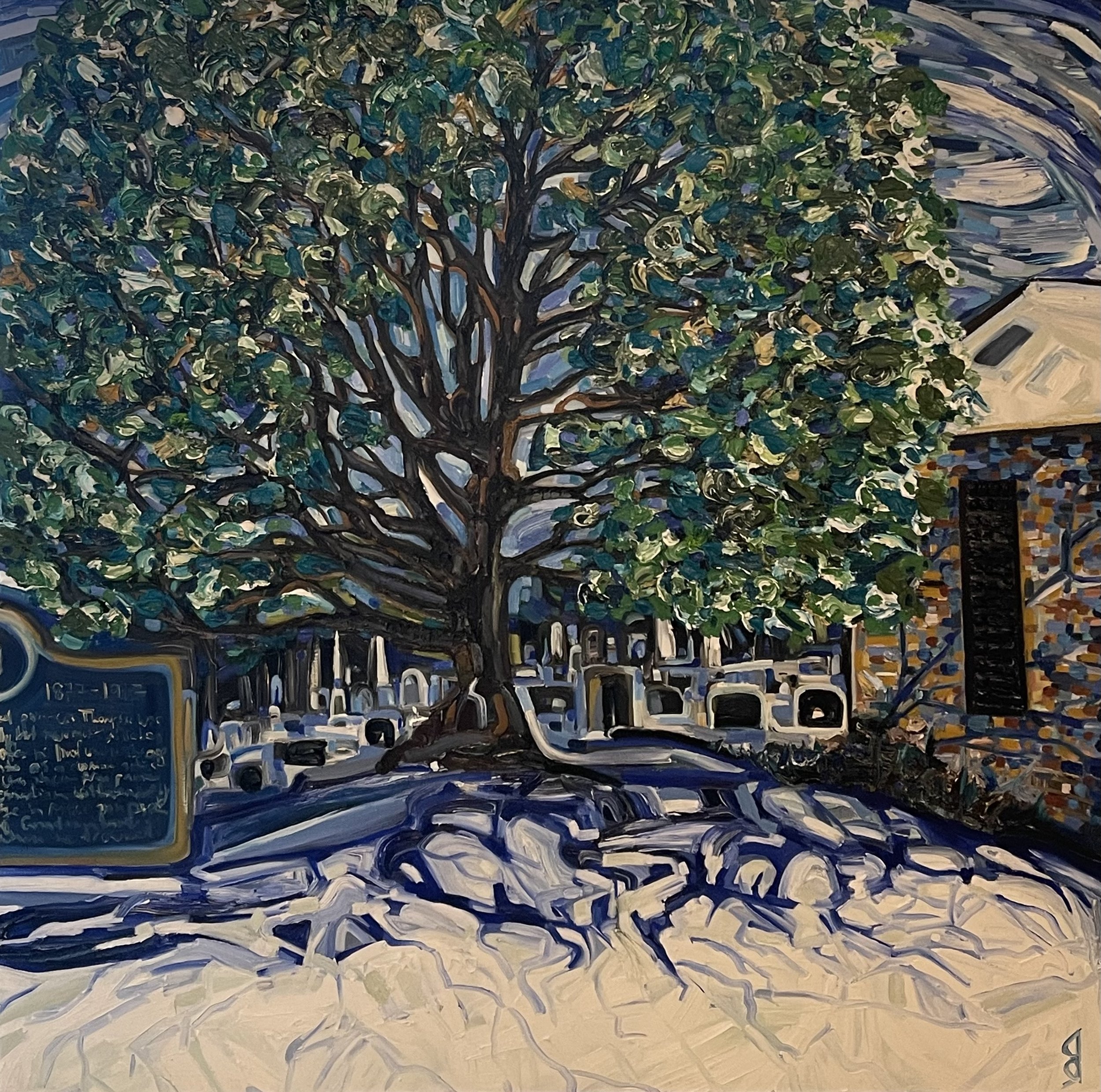 Tom Thomson's Burial Site in Winter
48x48 Inch Oil on Canvas (Linen)
For Sale