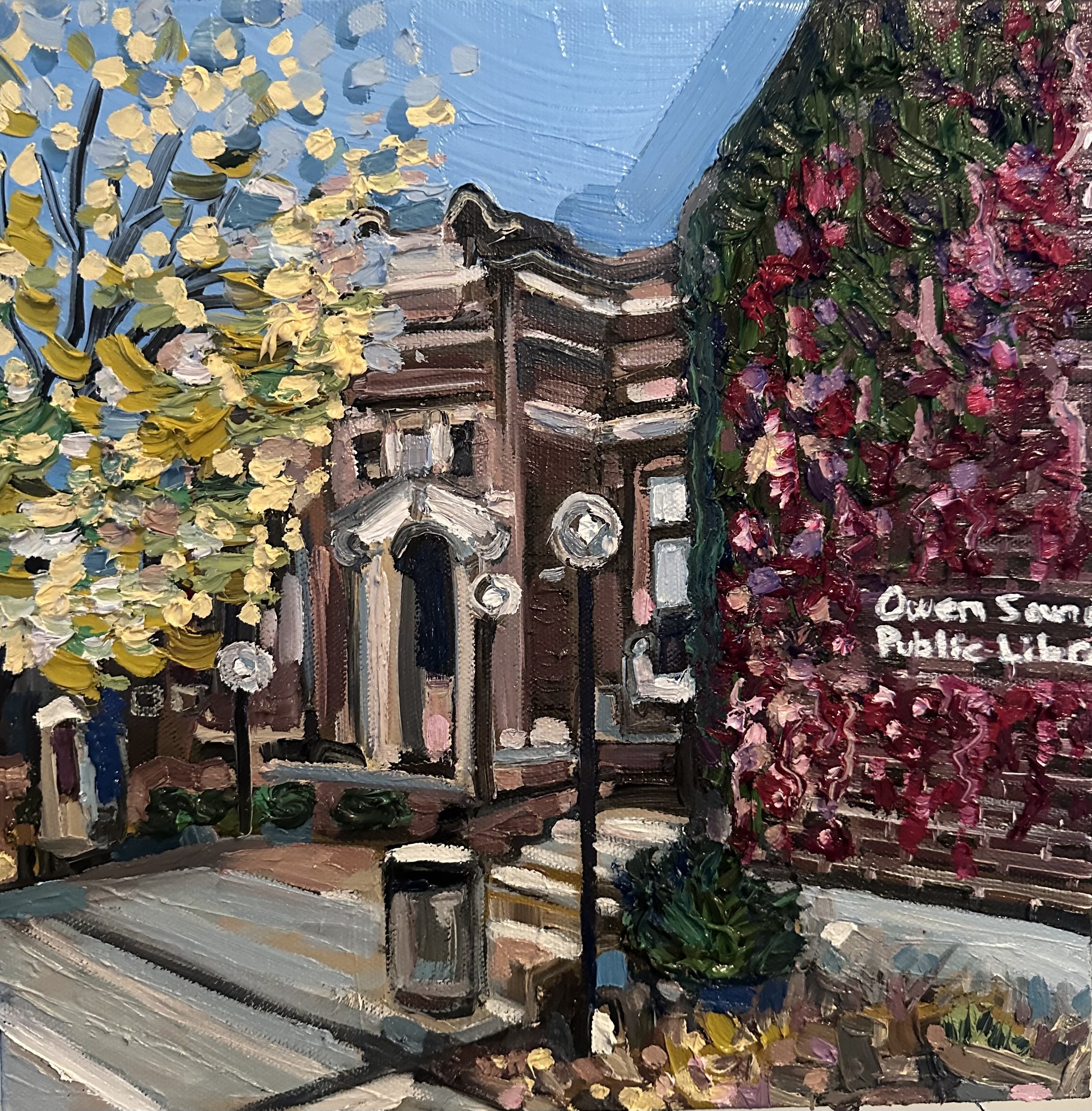 The Owen Sound Library
12x12 Oil on Canvas