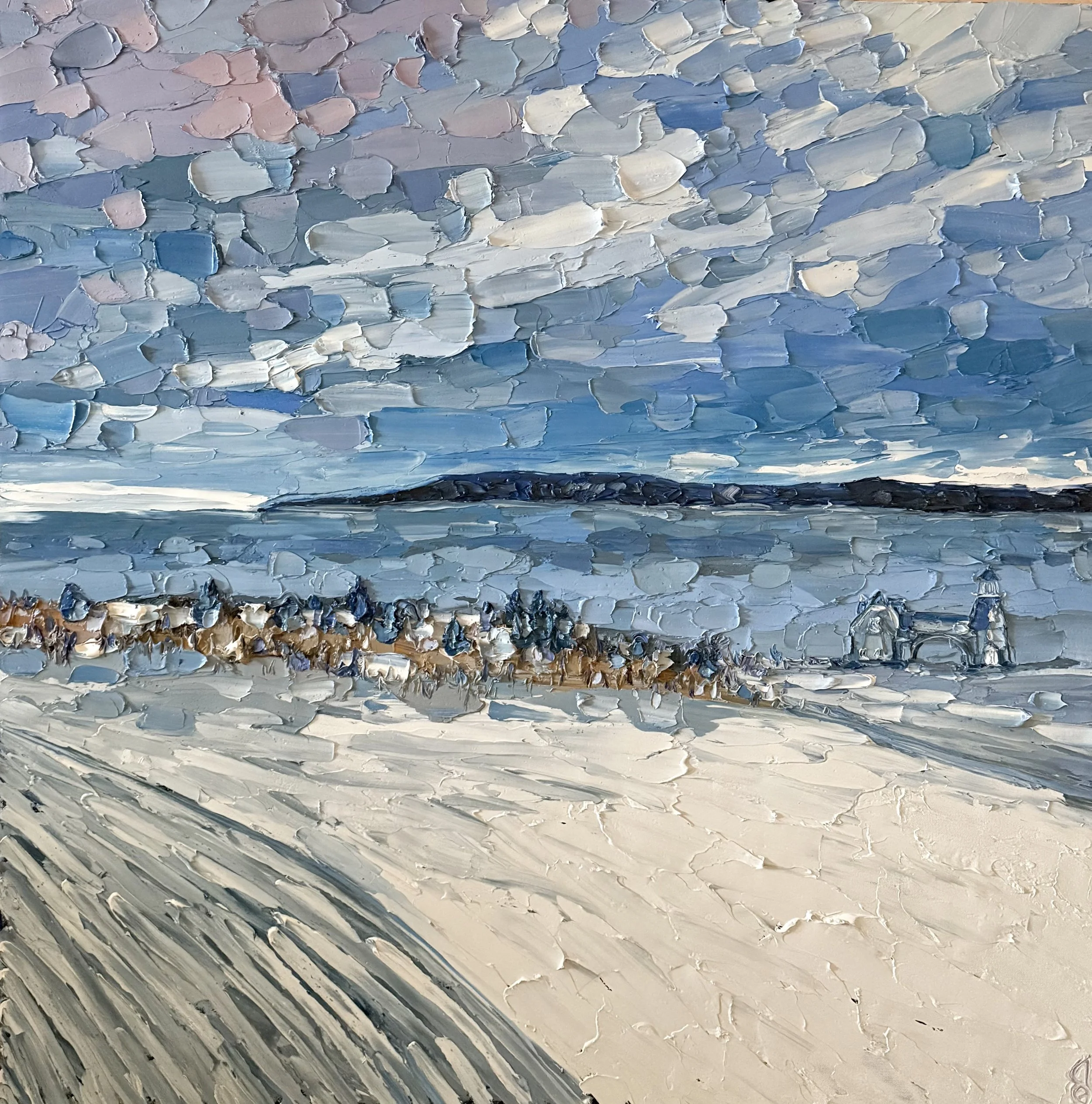 Views of the Escarpment, Cobble Beach
36 x 36 Inch Oil on Canvas