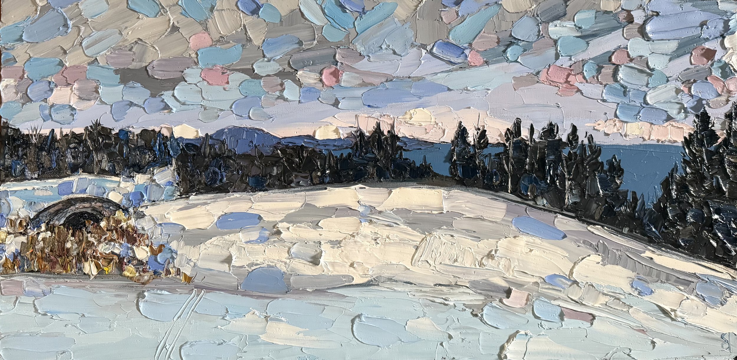 Morning Glide at Cobble
12x24 Inch Oil on Canvas