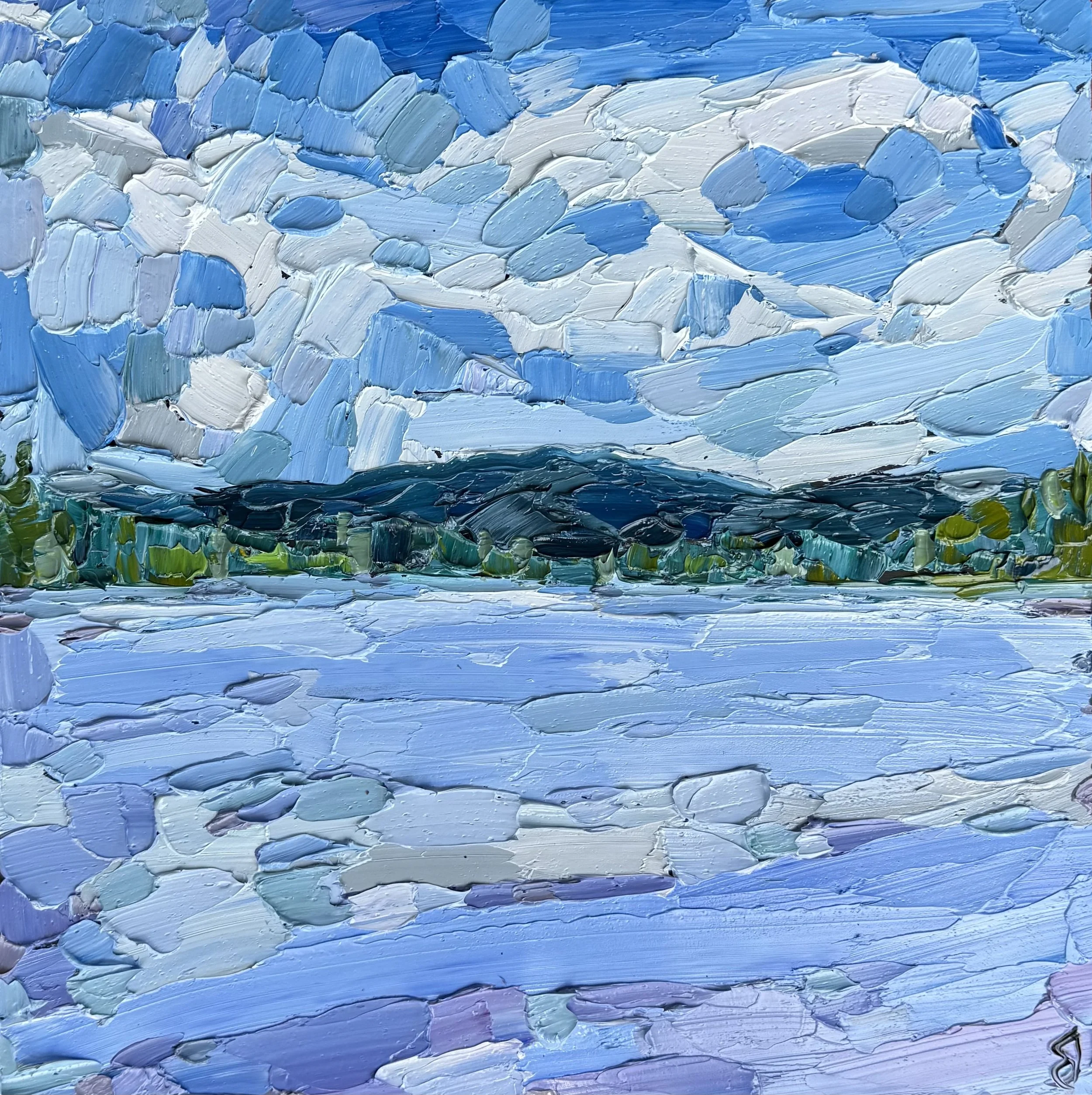 Lake of Two Rivers, Killarney Lodge
12 x 12 Inch Oil on Canvas