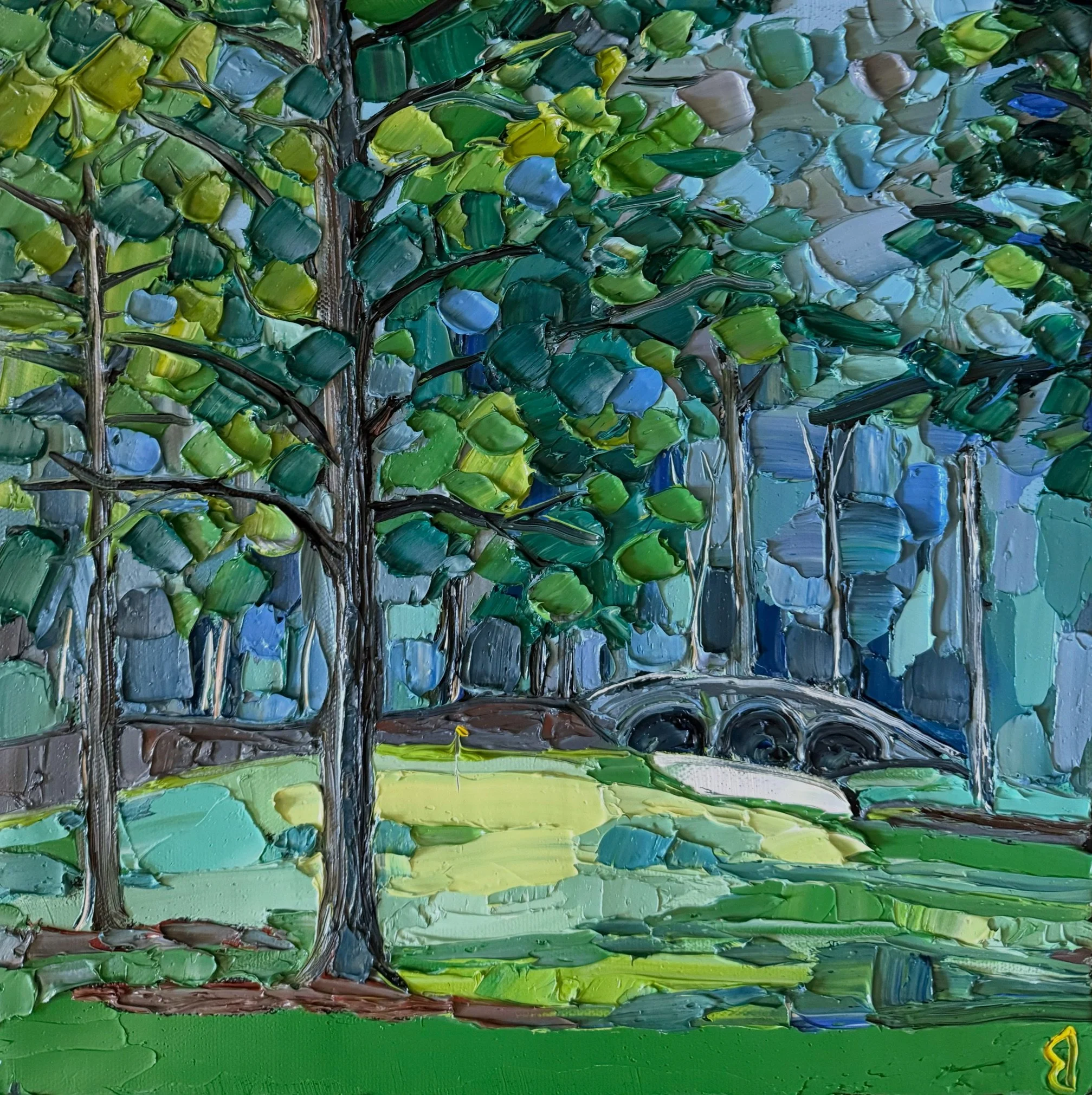 The Masters, Augusta Golden Bell
12 x 12 Inch Oil on Canvas