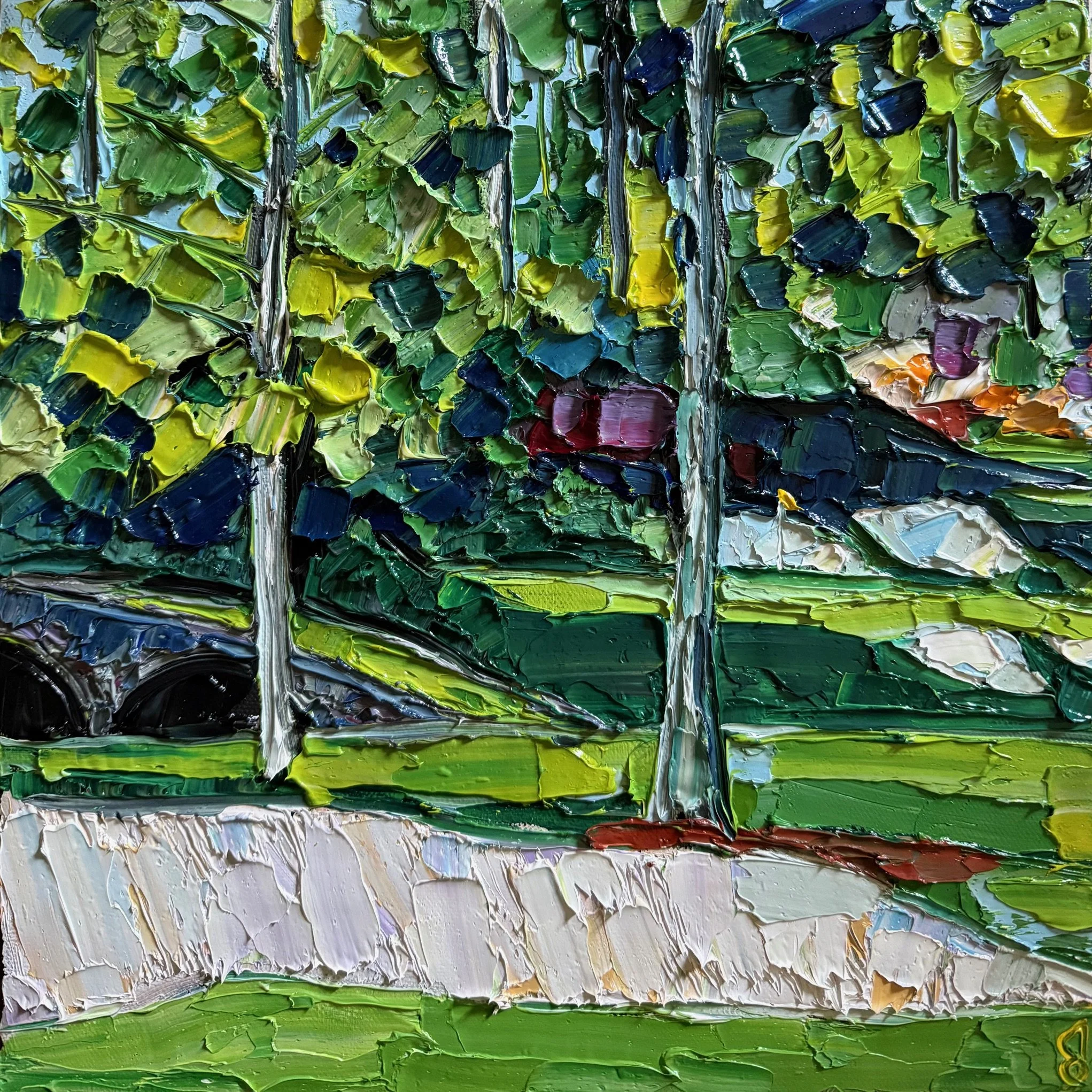 Golden Bell, Augusta
12 x 12 Inch Oil on Canvas