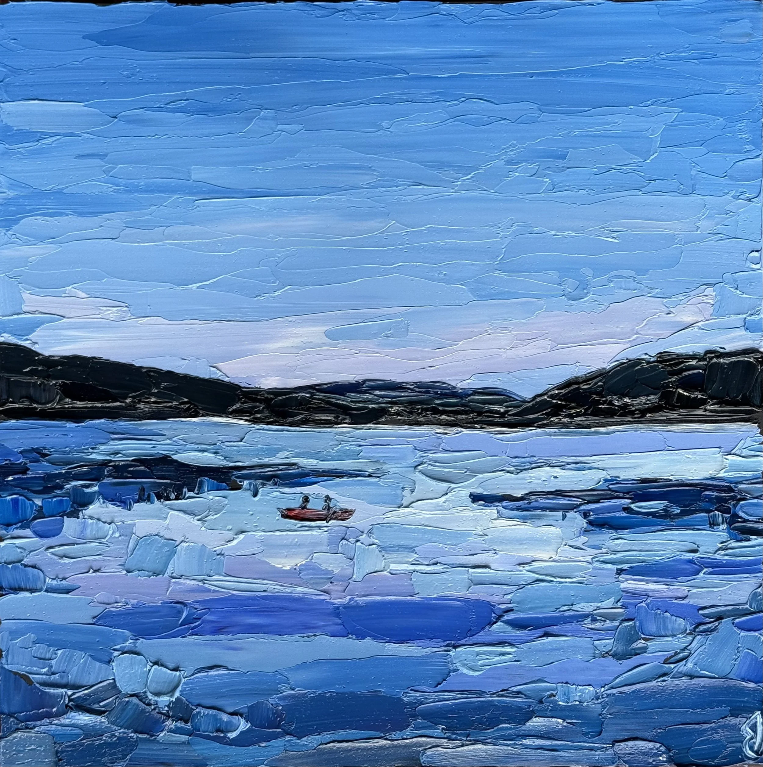 Sunrise, Lake of Two Rivers
12 x 12 Inch Oil on Canvas